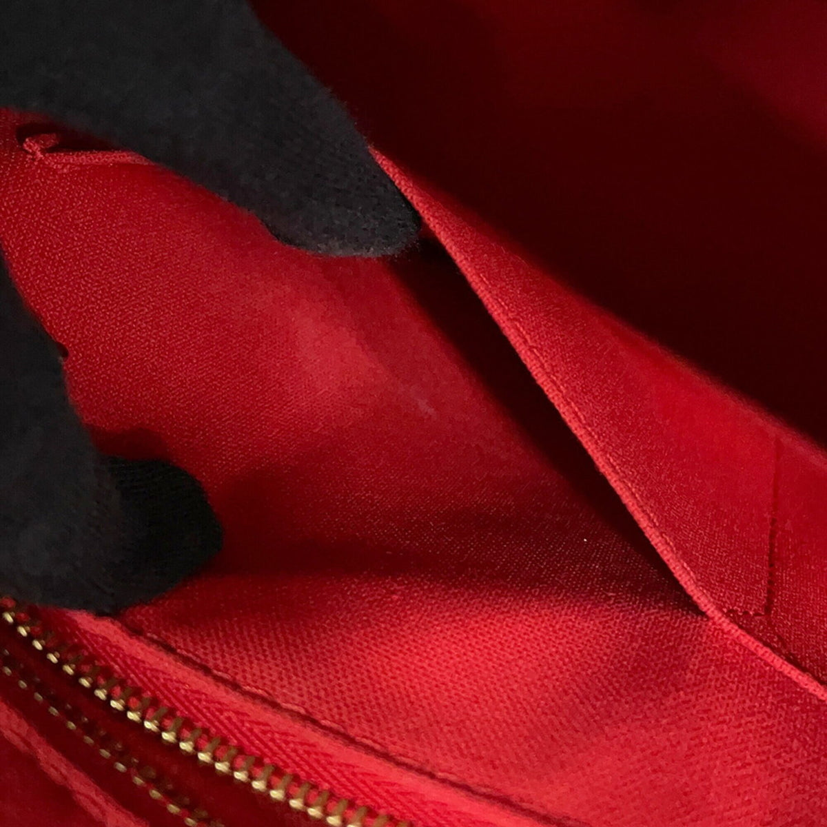 Louis Vuitton Red Color Monogram Reverse Monogram Tote Bag (Pre-Owned)