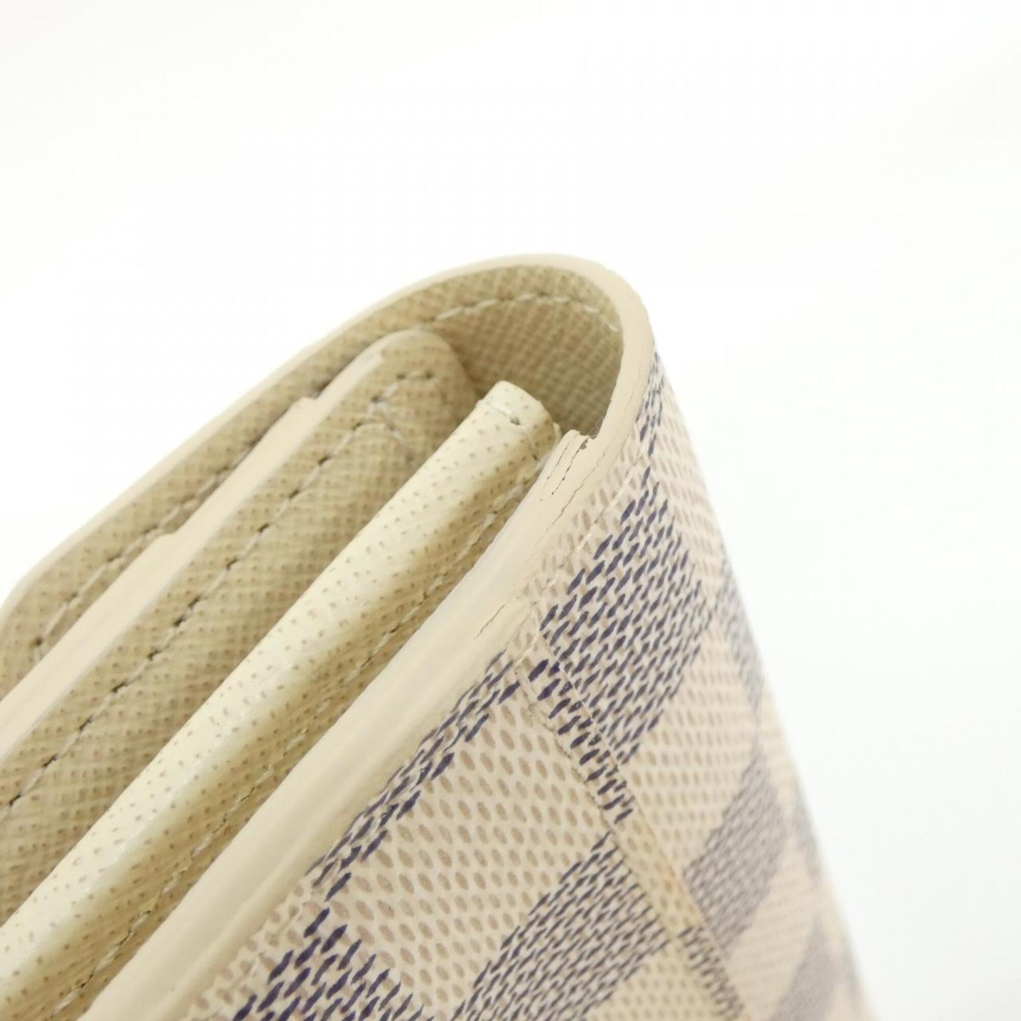 Louis Vuitton Azur Damier Azur Damier Azur Coated Canvas Long Wallet (Bi-Fold) (Pre-Owned)