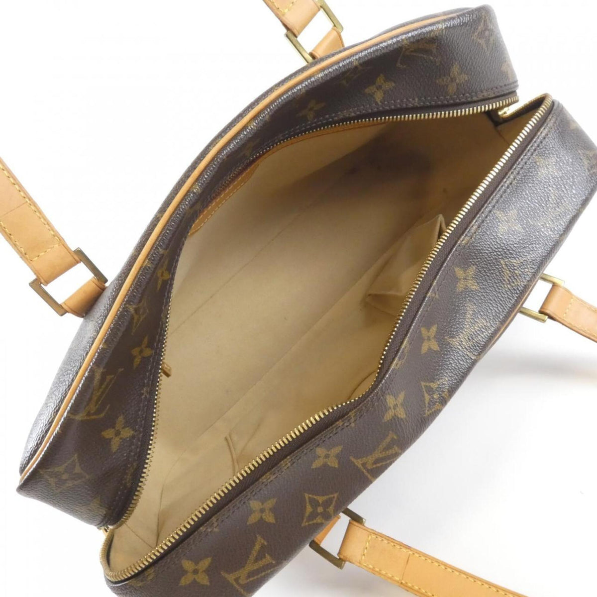 Louis Vuitton Monogram Marron Coated Canvas Shoulder Bag (Pre-Owned)