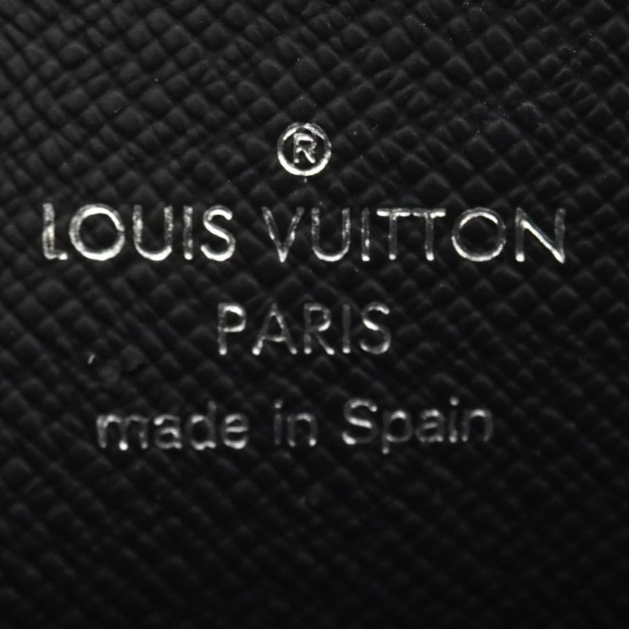 Louis Vuitton Black Gray Coated Canvas Coin Purse/Coin Case (Pre-Owned)