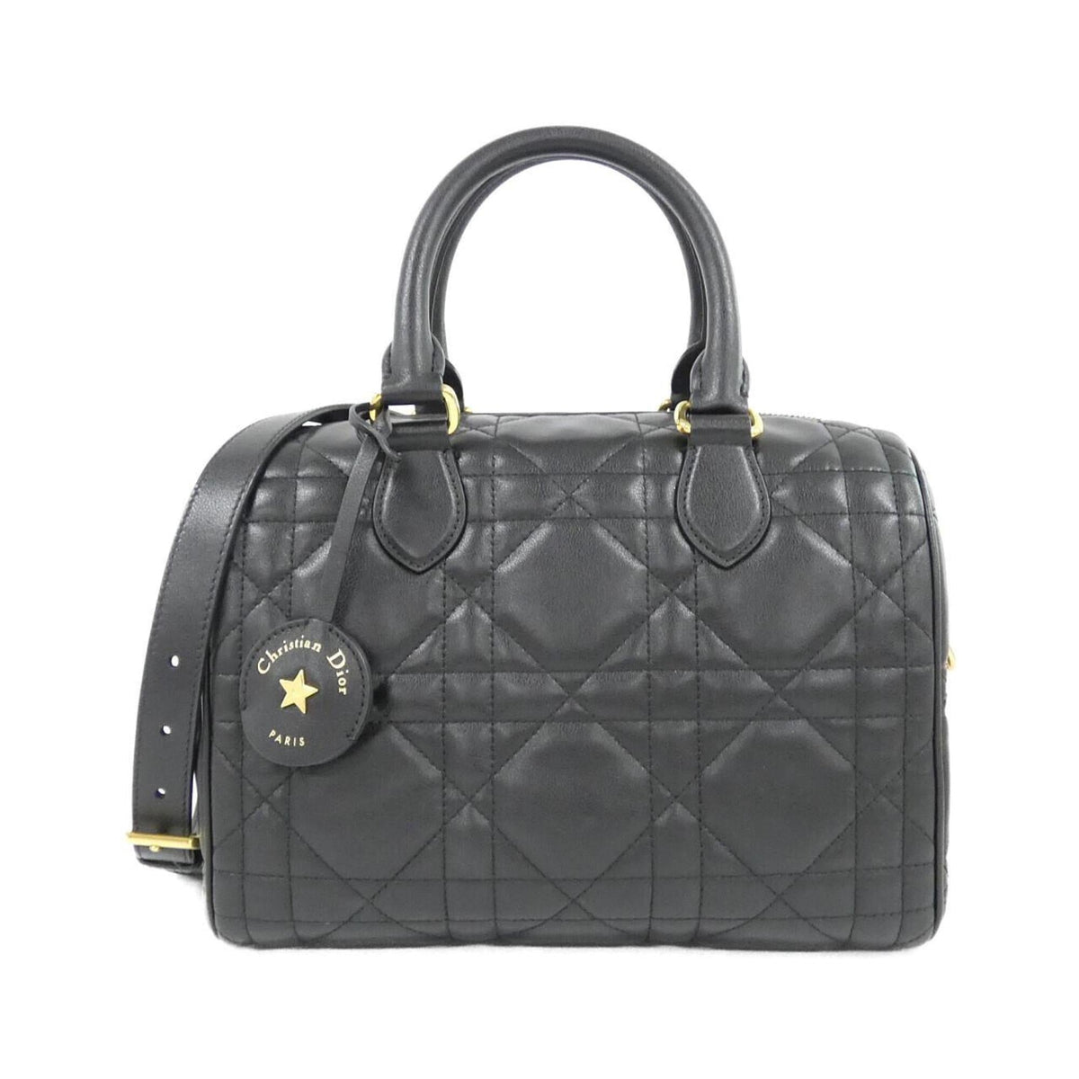 Christian Dior Black Leather Handbag (Pre-Owned)