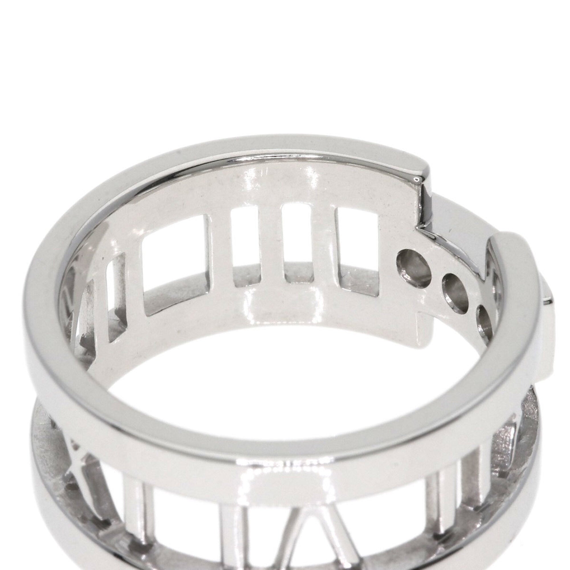 Tiffany Atlas White Gold (18K) Band Ring (Pre-Owned)