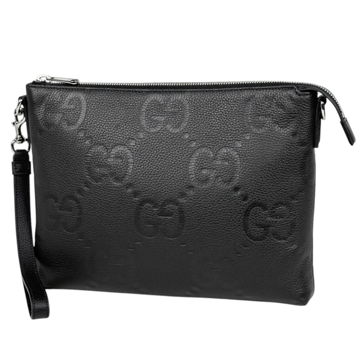 Gucci Black Leather Clutch Bag (Pre-Owned)