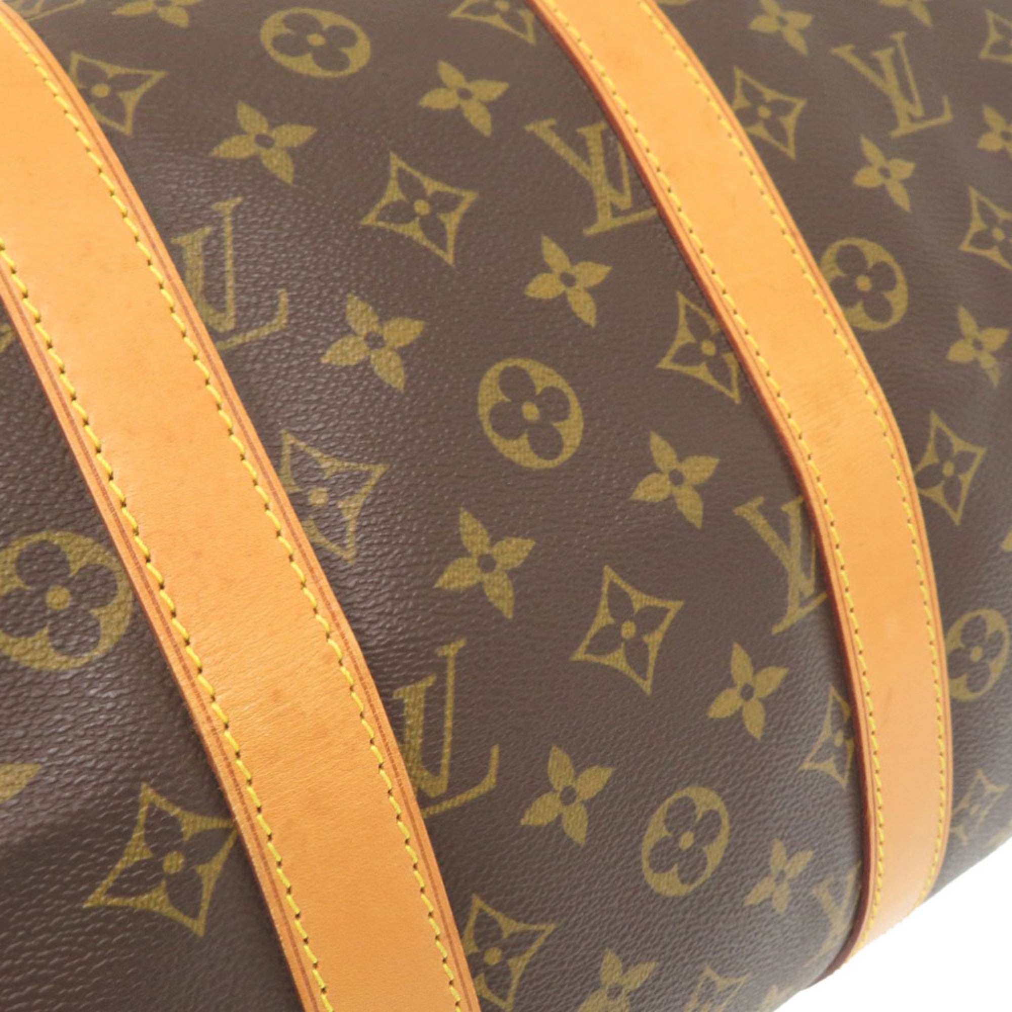 Louis Vuitton Brown Monogram Canvas Boston Bag (Pre-Owned)