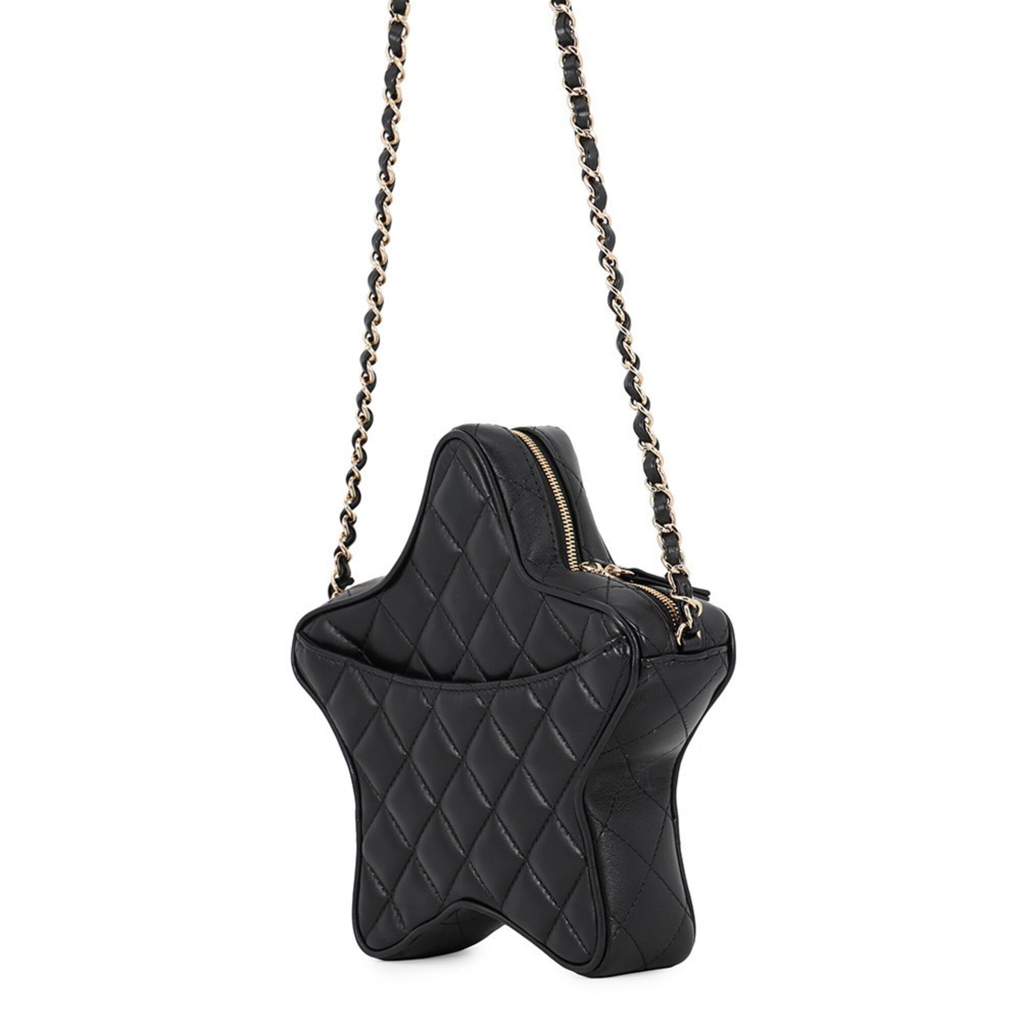 Chanel Black Leather Shoulder Bag (Pre-Owned)