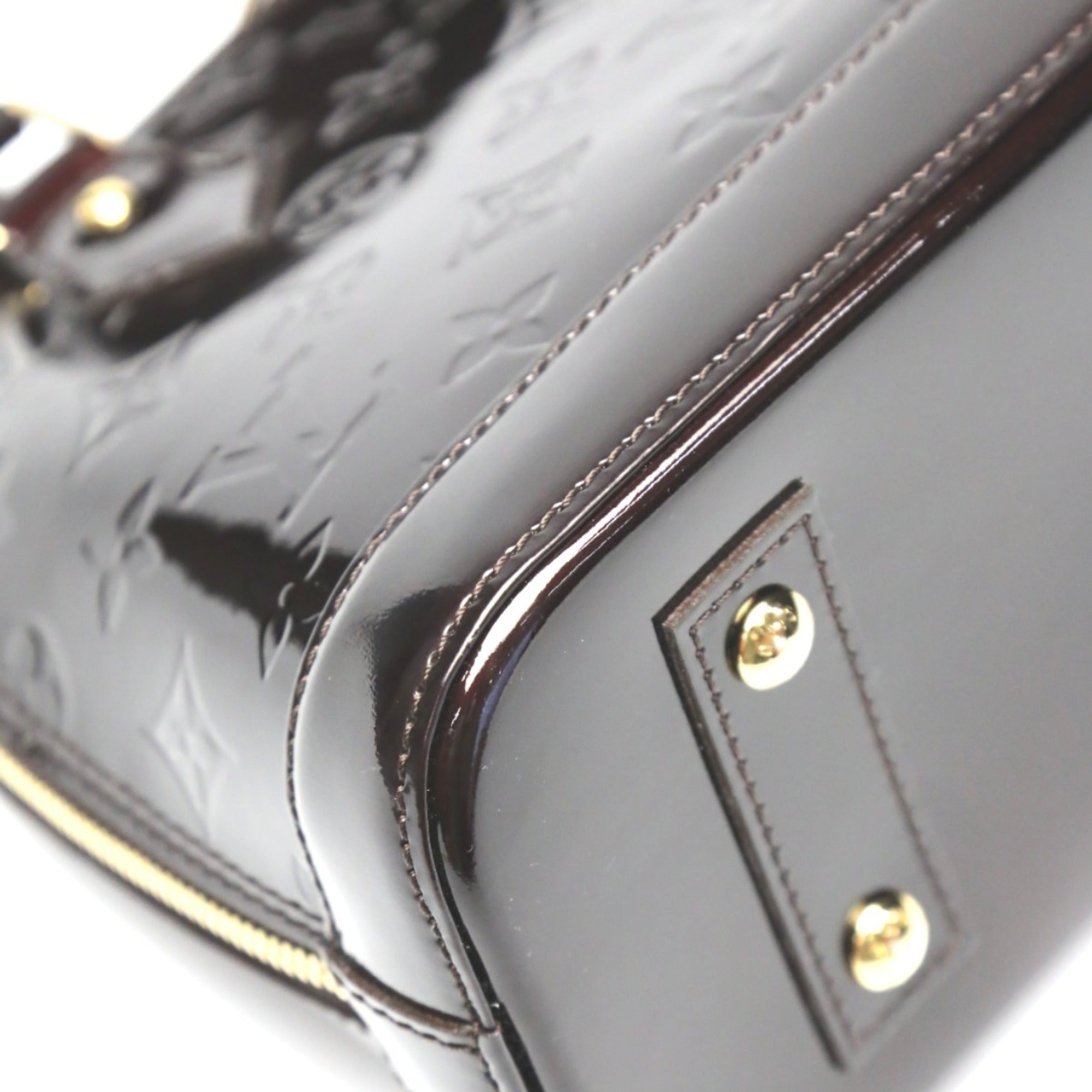 Louis Vuitton Amarante Monogram Vernis Handbag (Pre-Owned)