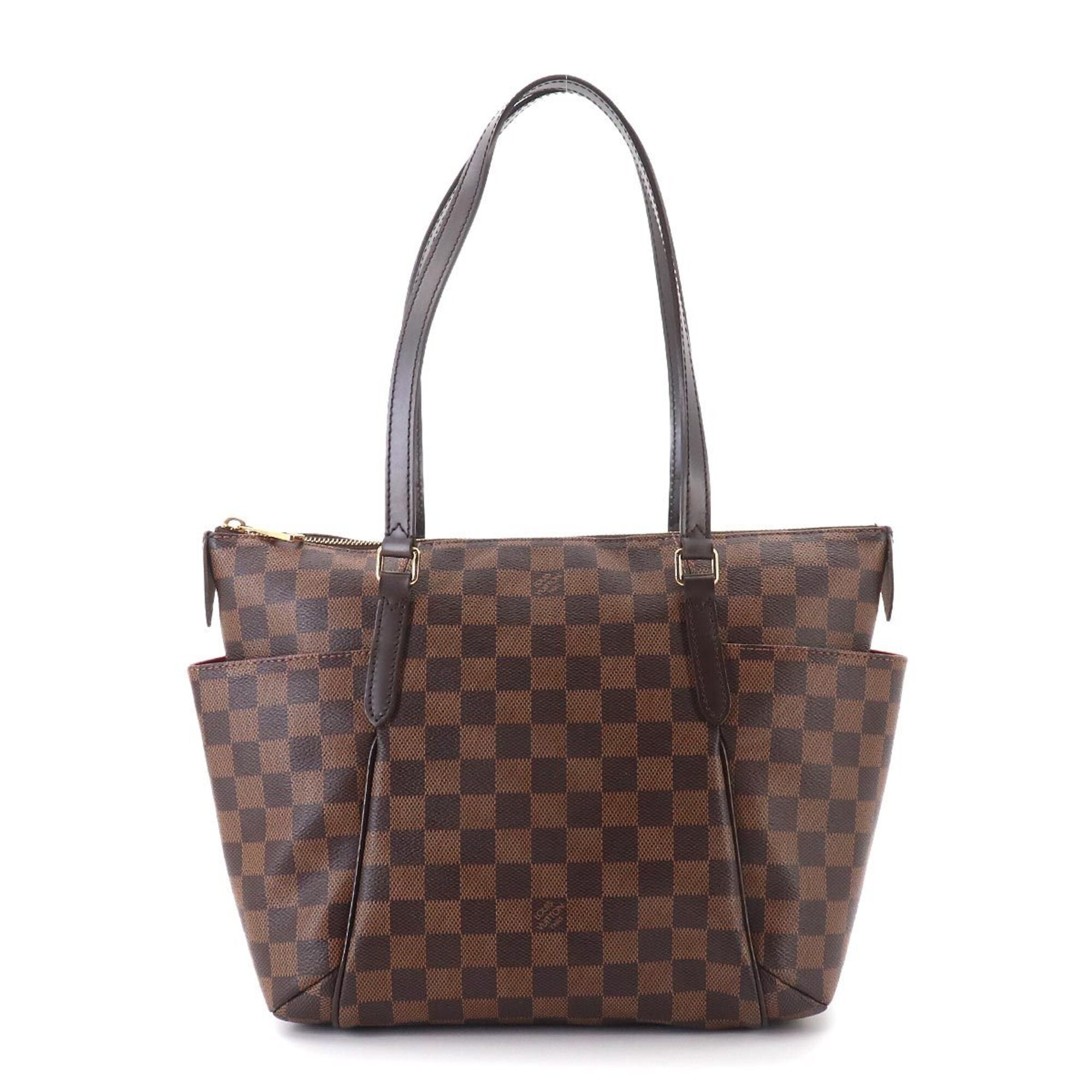 Louis Vuitton Brown Damier Canvas Ebene Damier Canvas Handbag Tote Bag (Pre-Owned)