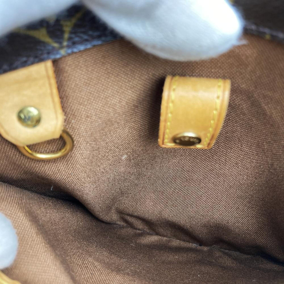 Louis Vuitton Brown Monogram Canvas Handbag (Pre-Owned)