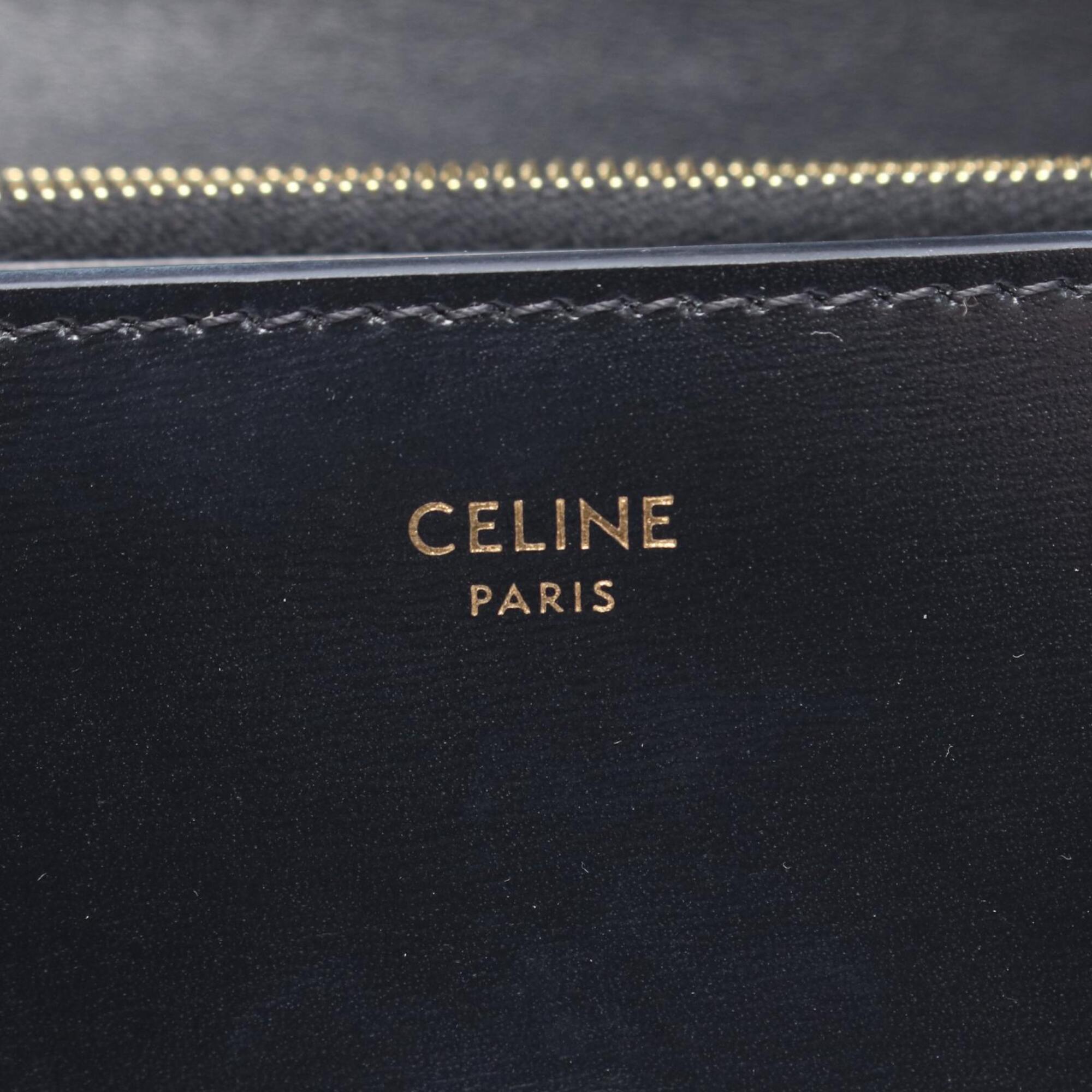 Celine Black Leather Long Wallet (Bi-Fold) (Pre-Owned)