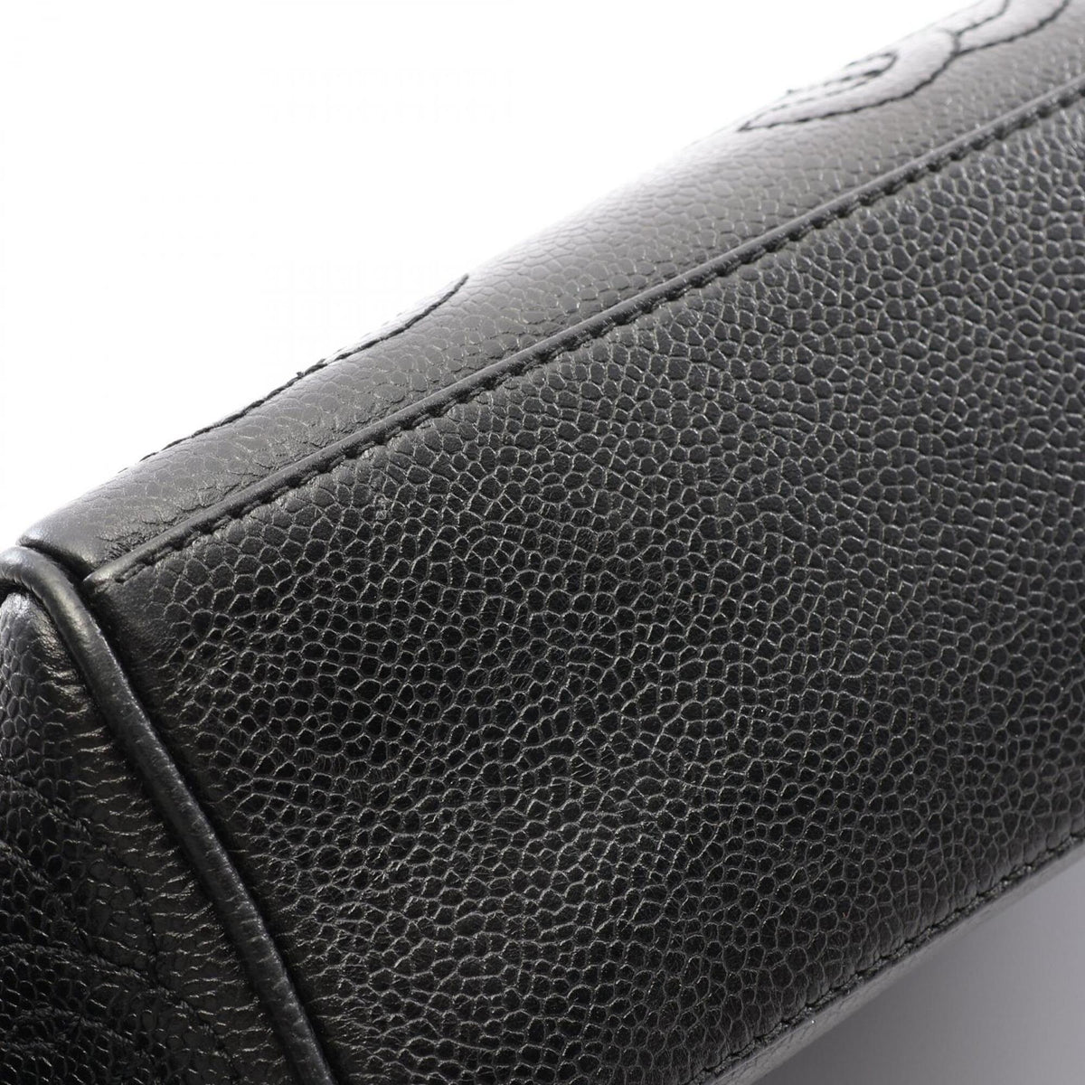 Chanel Black Grained Calfskin Handbag Tote Bag (Pre-Owned)