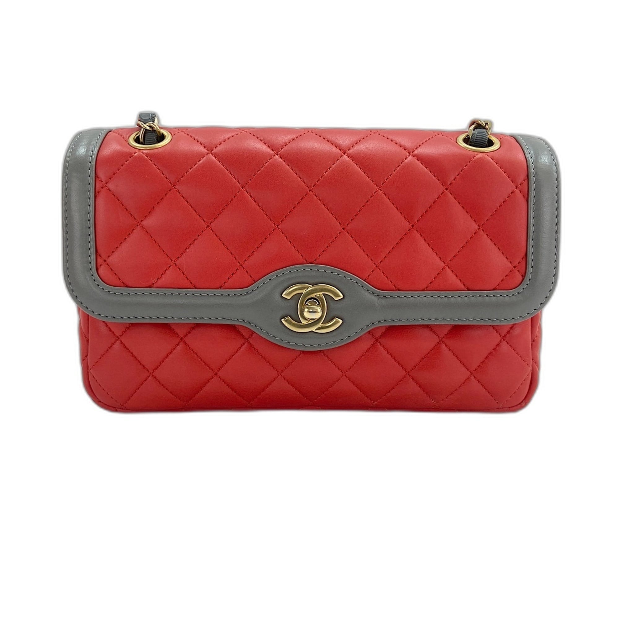Chanel Red Color Shoulder Bag (Pre-Owned)