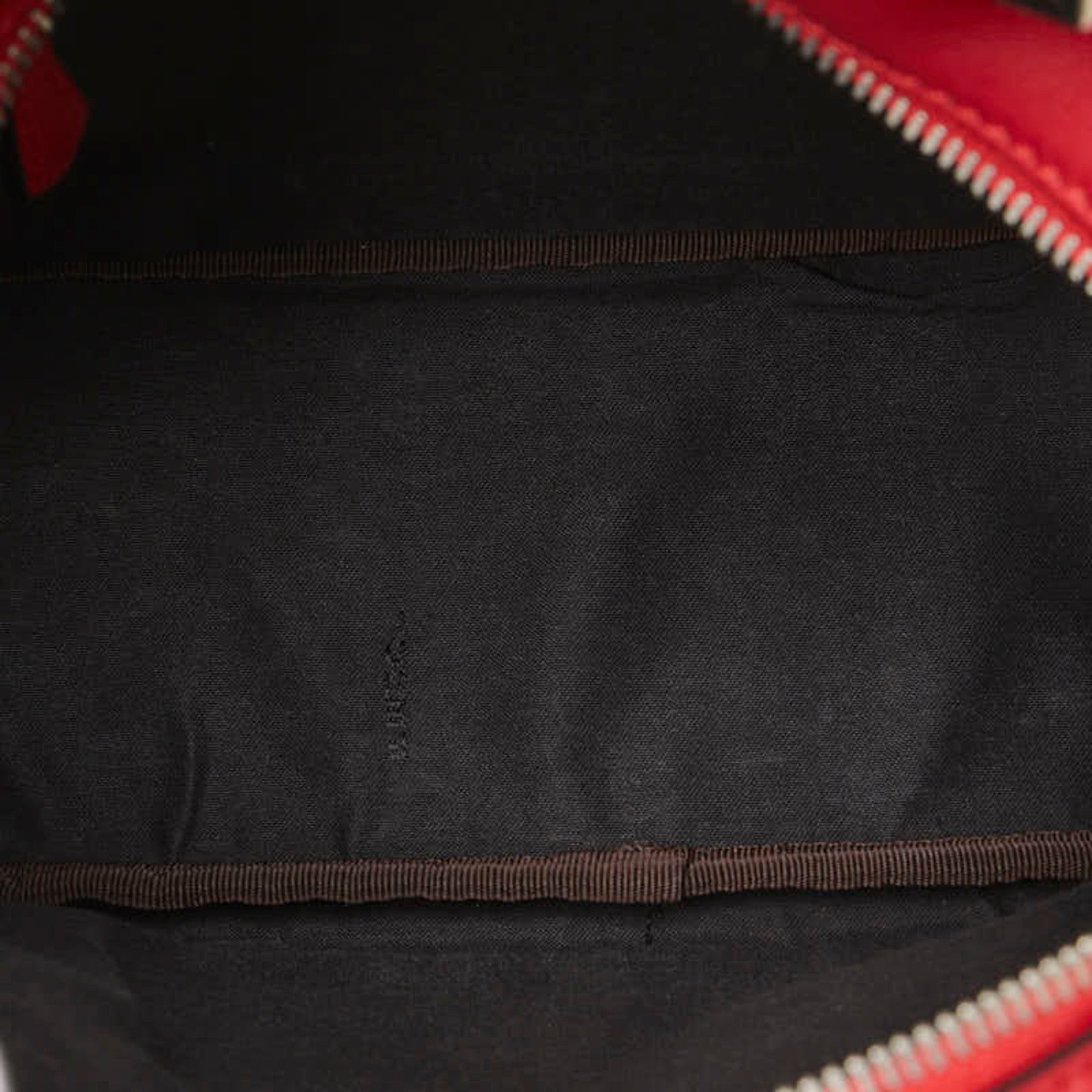 Fendi Red Color Leather Backpack (Pre-Owned)
