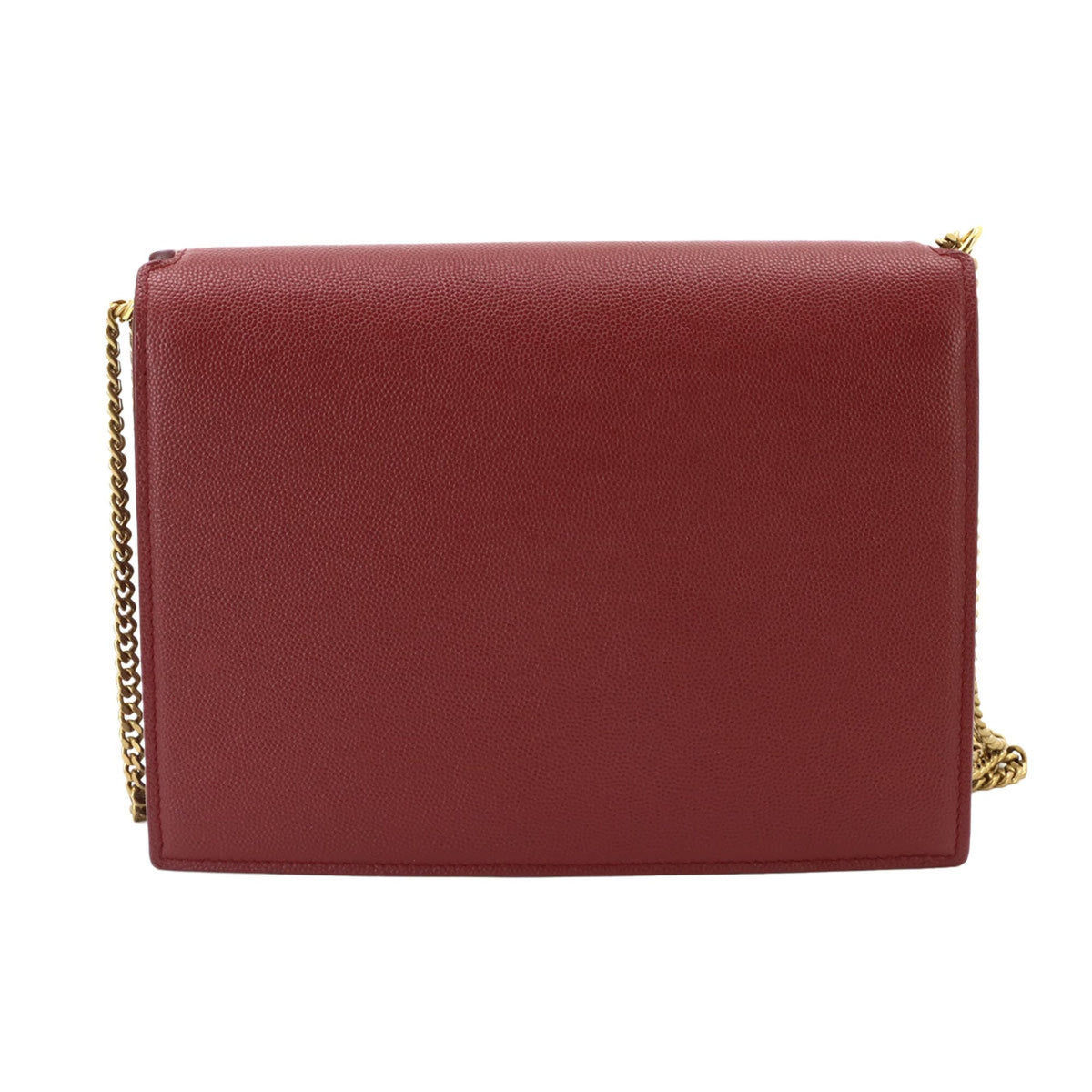 Saint Laurent Red Color Leather Handbag Shoulder Bag (Pre-Owned)