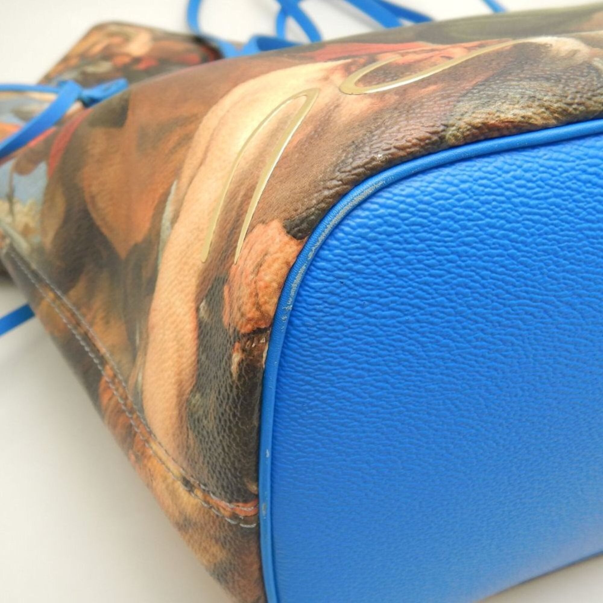 Louis Vuitton Grand Blue Coated Canvas Tote Bag (Pre-Owned)