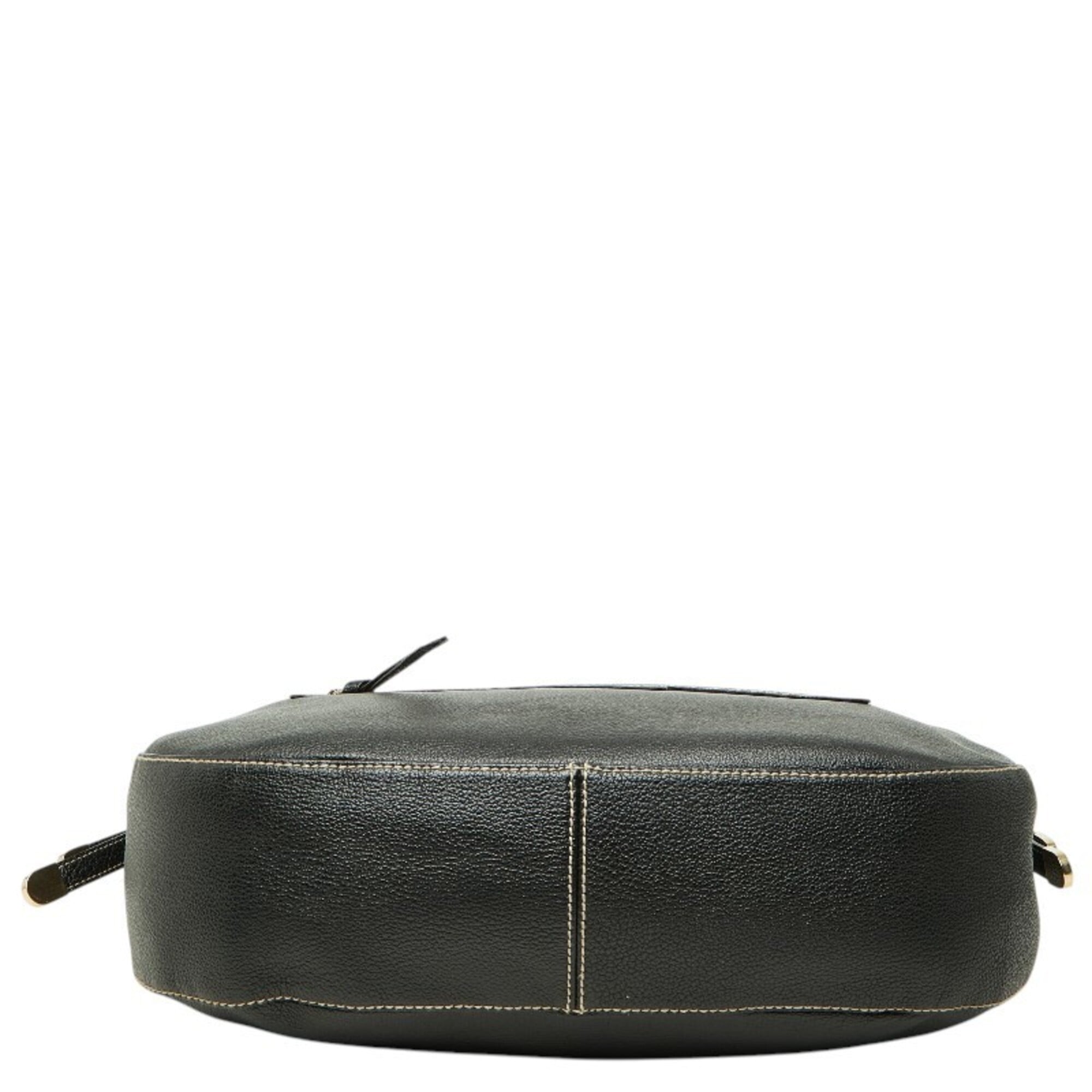 Bvlgari Black Leather Shoulder Bag (Pre-Owned)