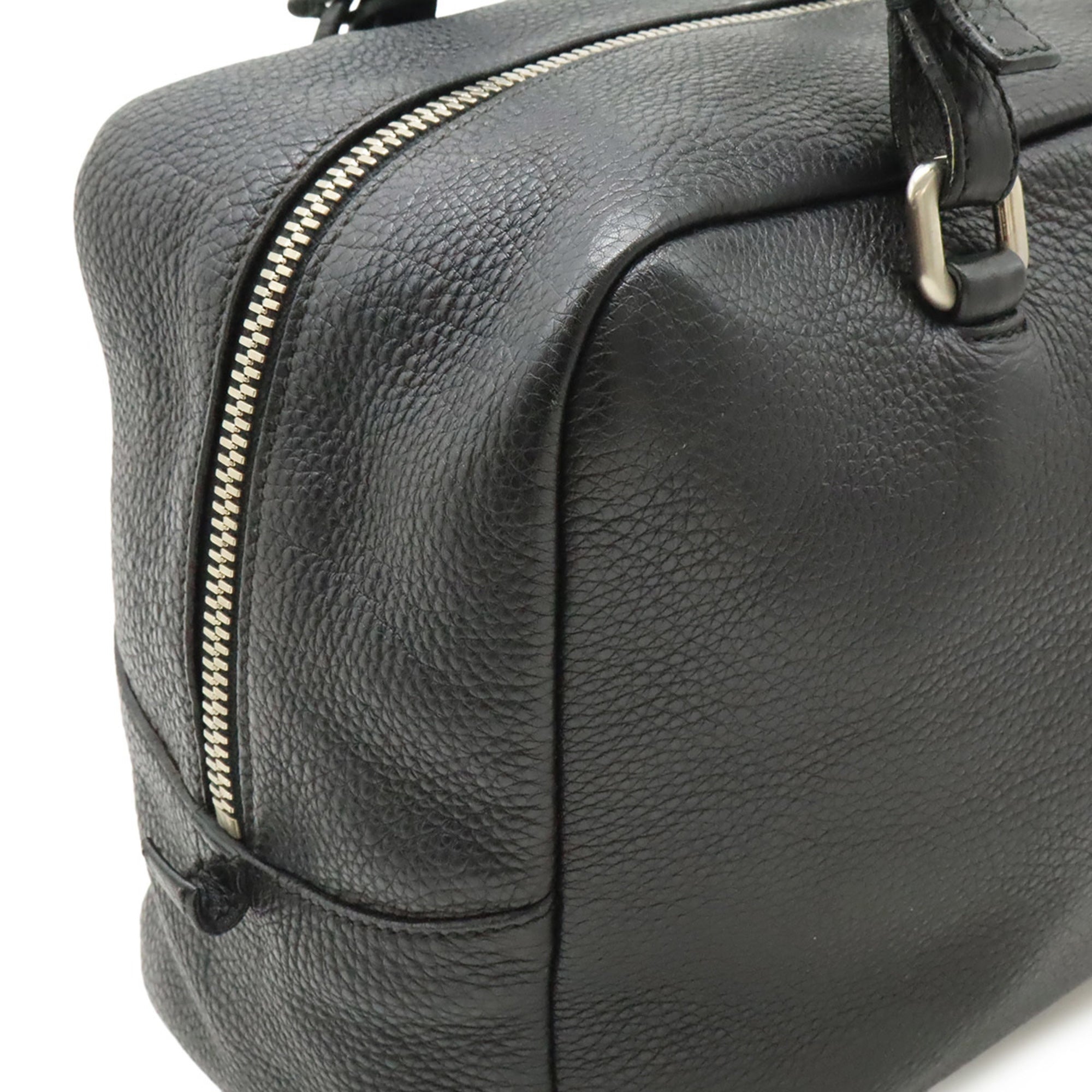 Prada Black Nero Leather Shoulder Bag Tote Bag (Pre-Owned)