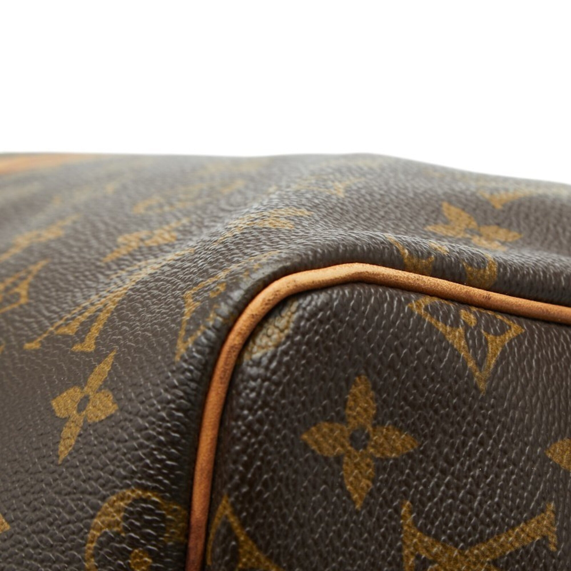 Louis Vuitton Monogram Brown Pvc Leather Boston Bag Shoulder Bag (Pre-Owned)