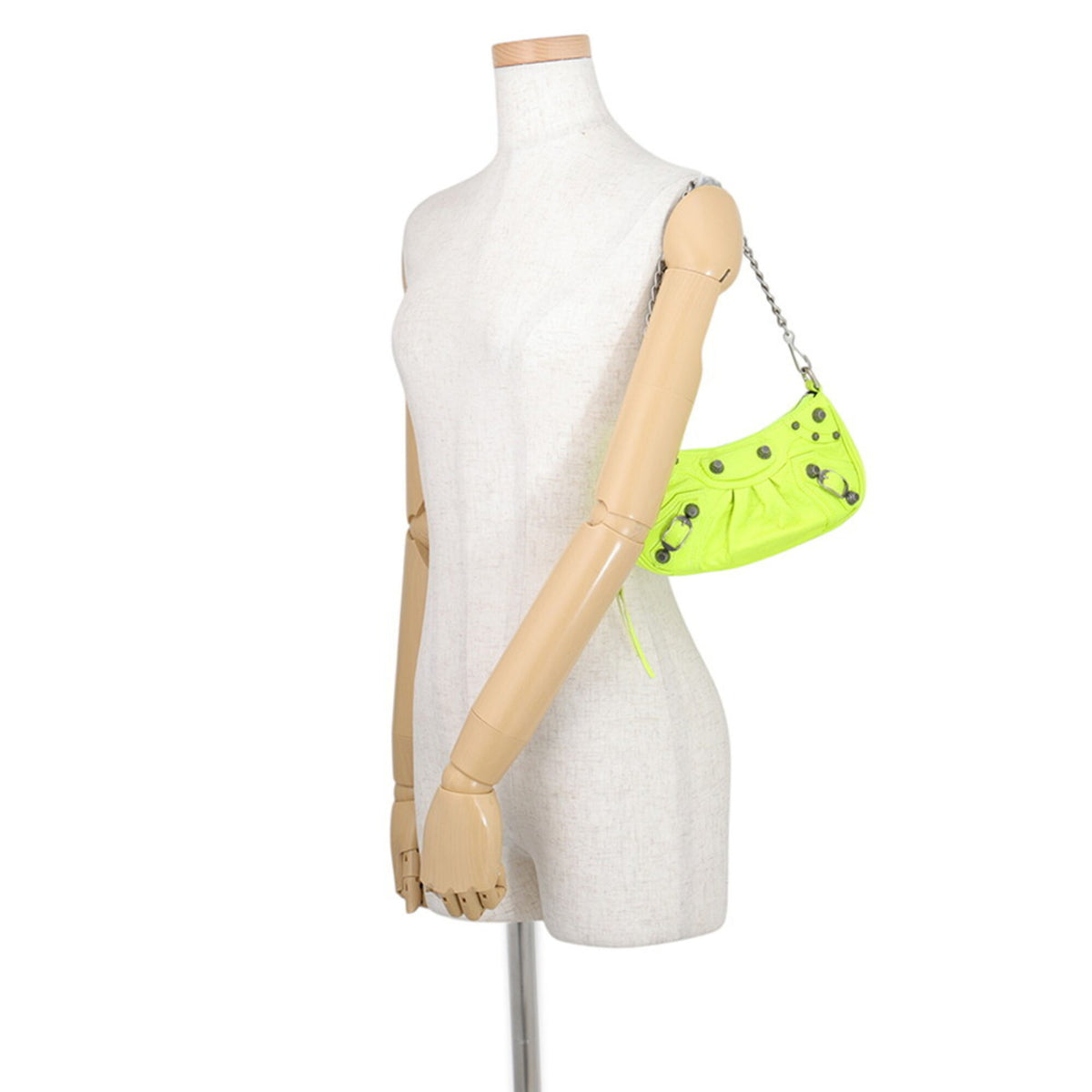Balenciaga Yellow Leather Handbag Shoulder Bag (Pre-Owned)