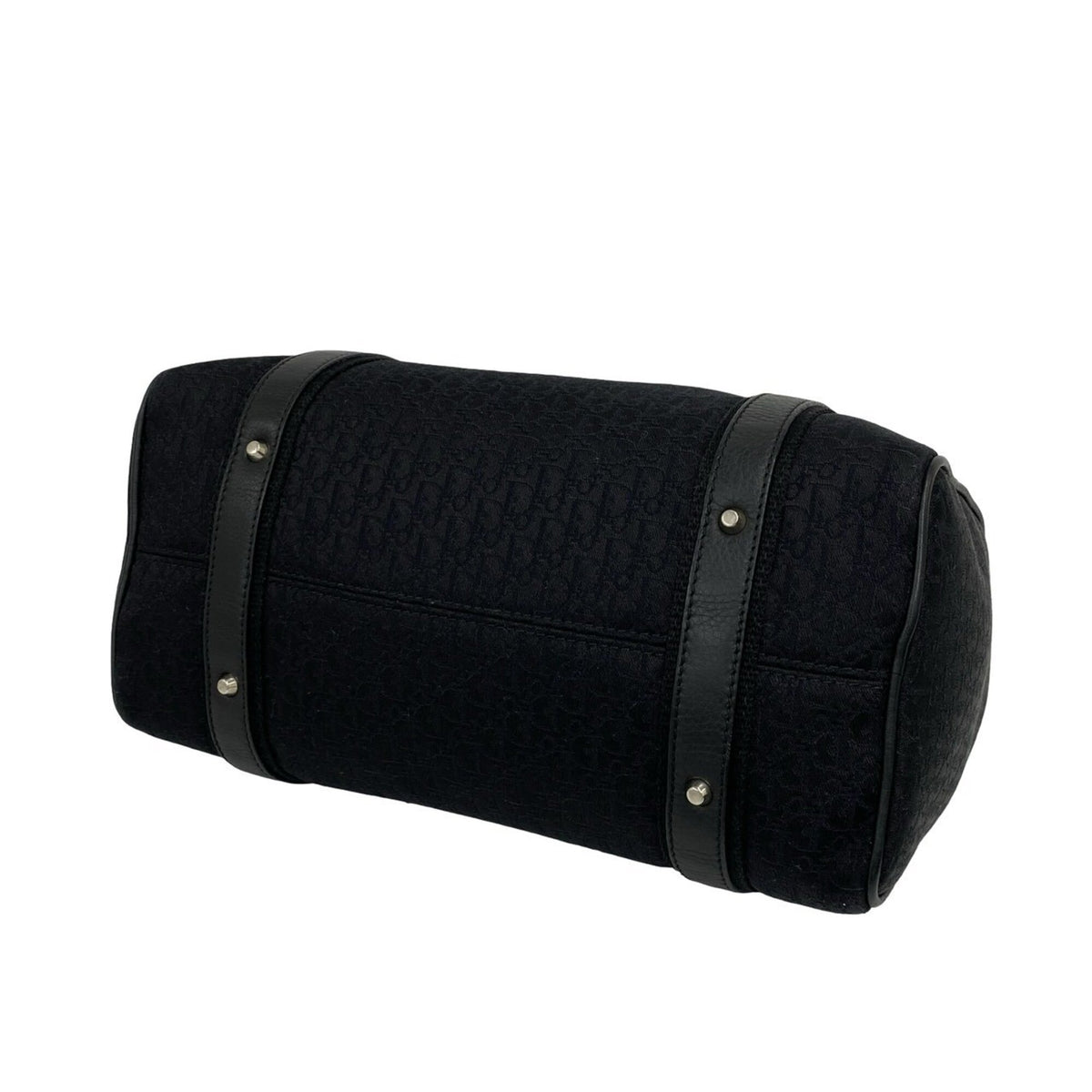 Christian Dior Black Canvas Leather Handbag (Pre-Owned)