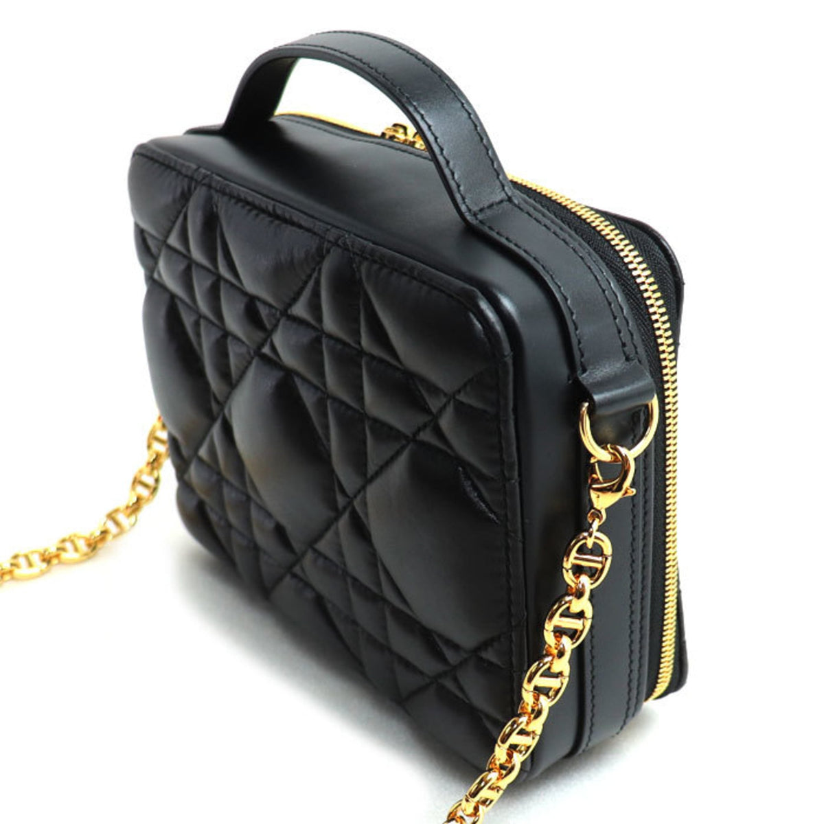 Christian Dior Black Leather Shoulder Bag (Pre-Owned)