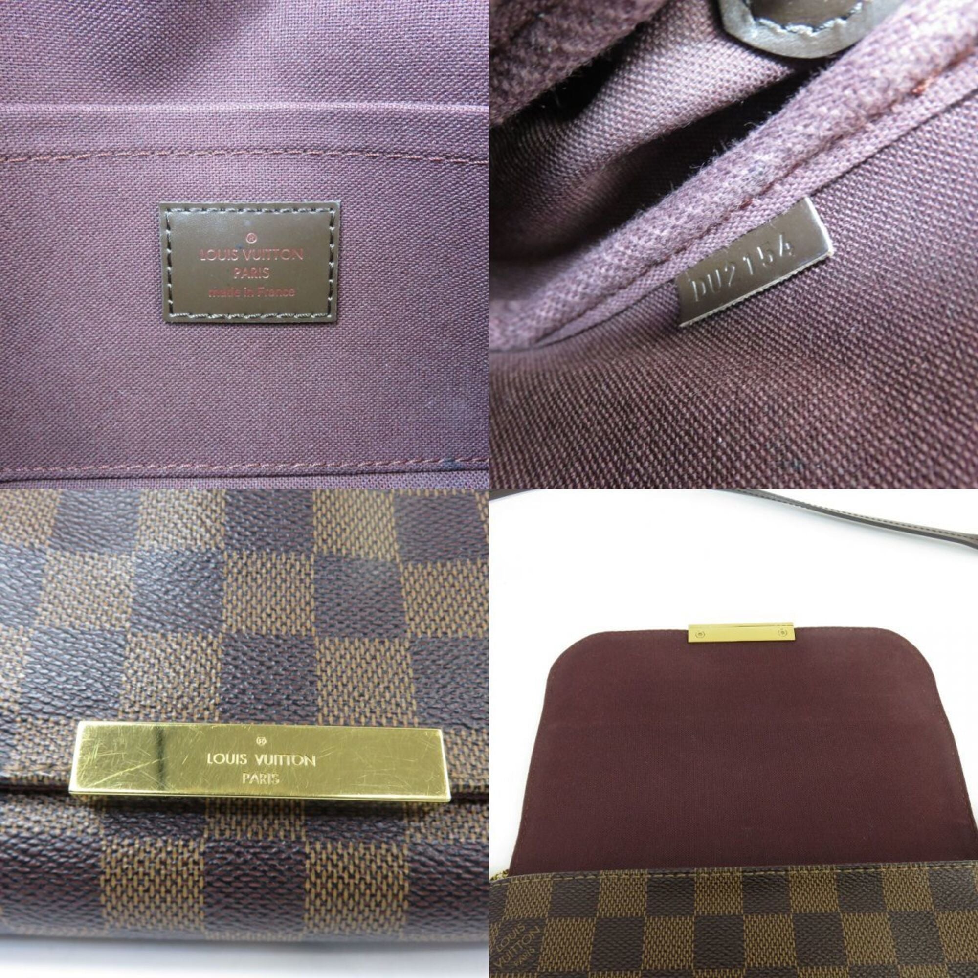 Louis Vuitton Damier Damier Canvas Ebene Shoulder Bag (Pre-Owned)