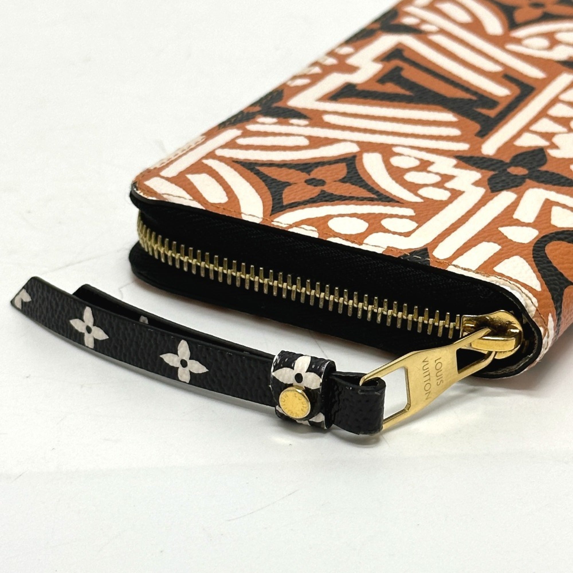 Louis Vuitton Monogram Graffiti Brown Monogram Long Wallet (Bi-Fold) (Pre-Owned)