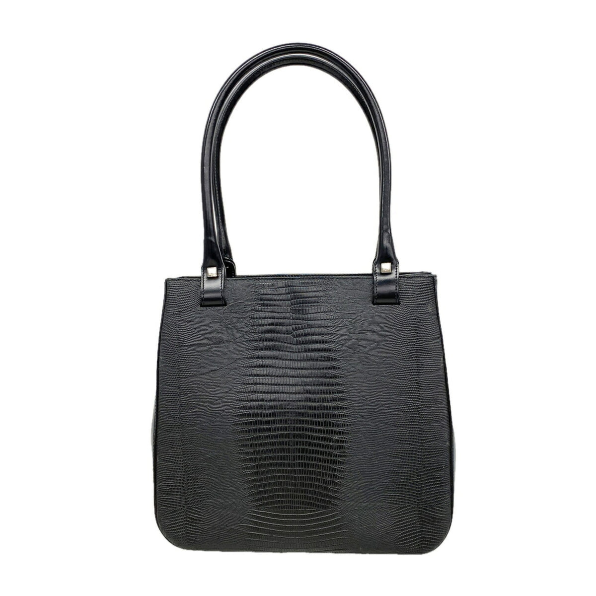 Salvatore Ferragamo Black Leather Tote Bag (Pre-Owned)