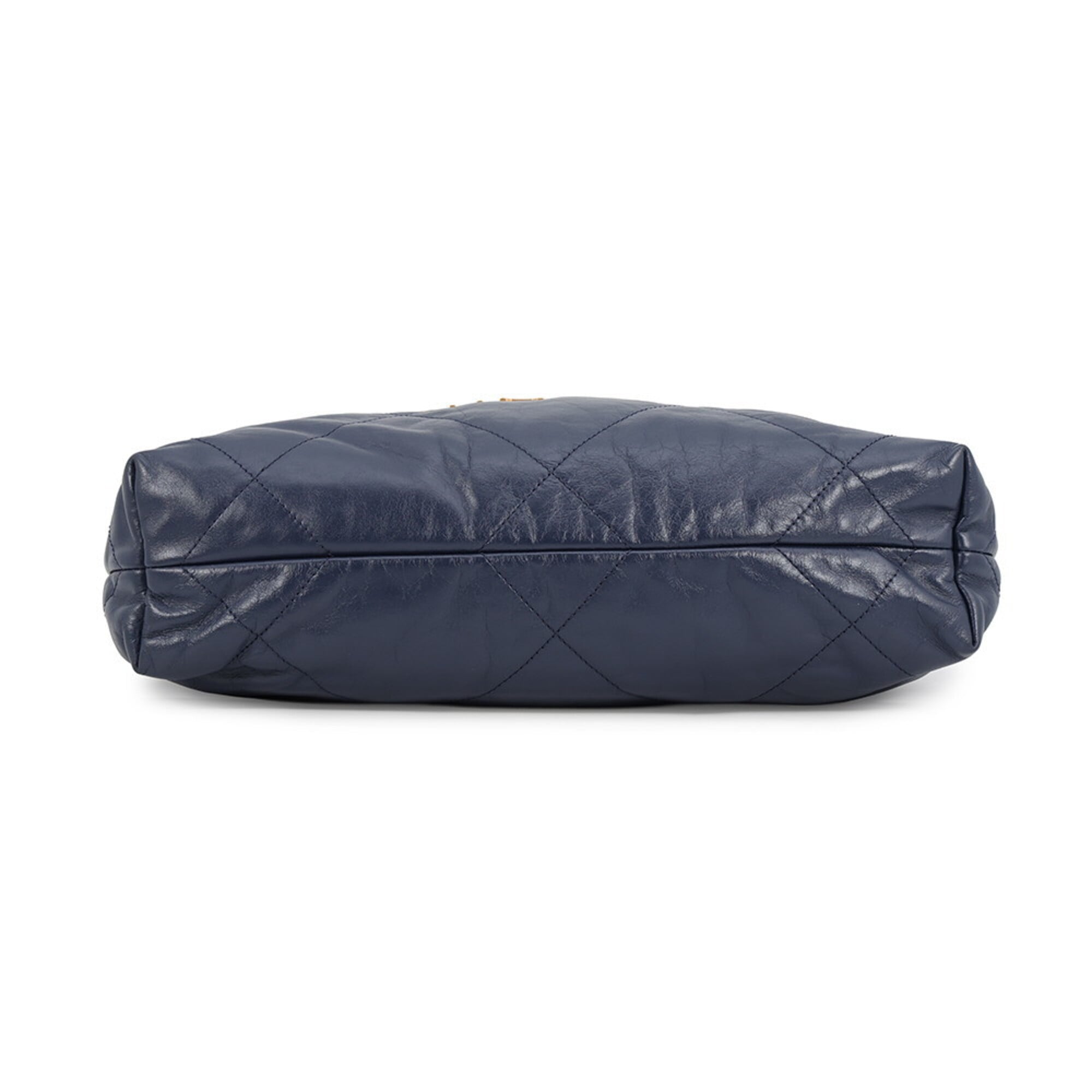 Chanel Matelasse Navy Leather Handbag Pouch (Pre-Owned)