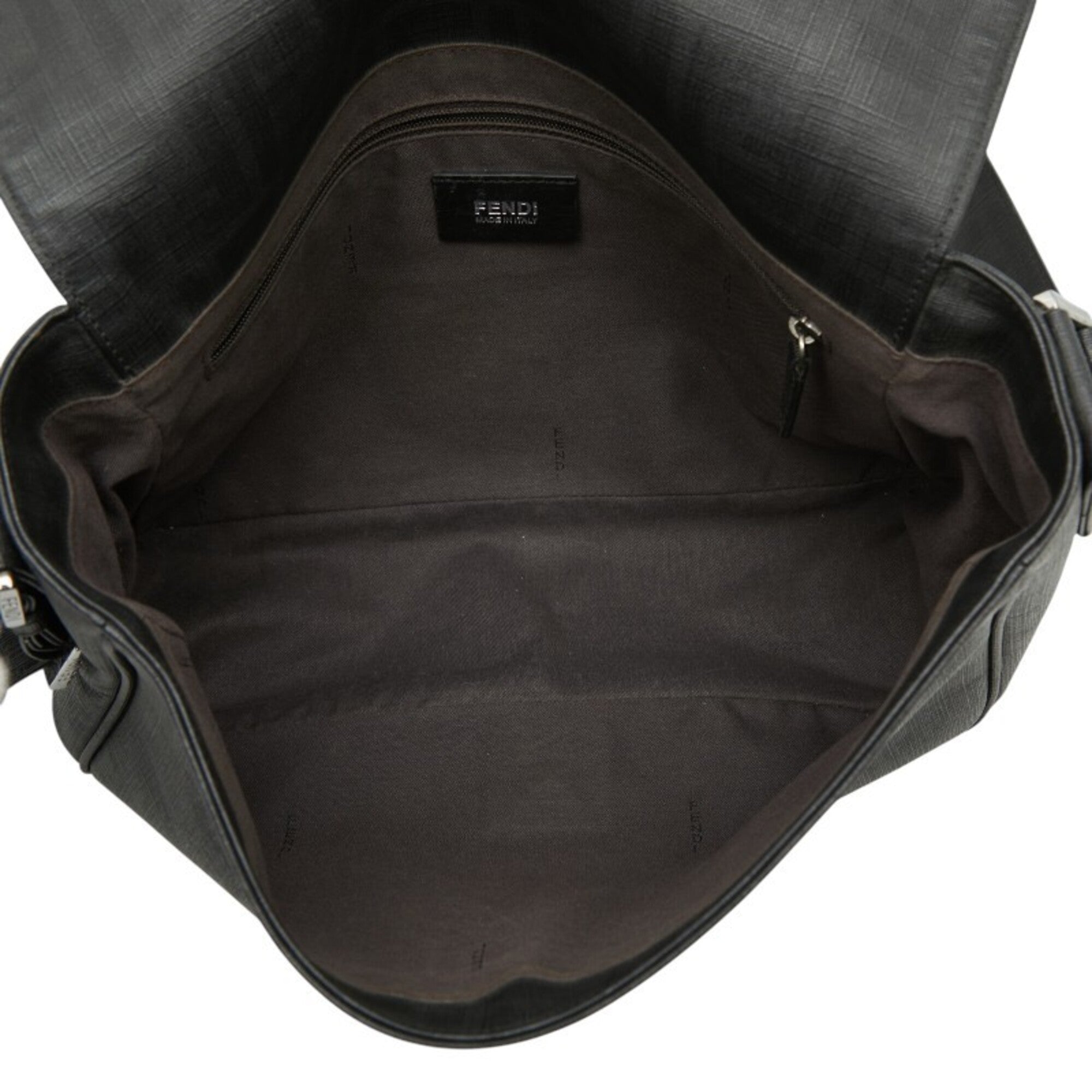 Fendi Black Gray Pvc Shoulder Bag (Pre-Owned)
