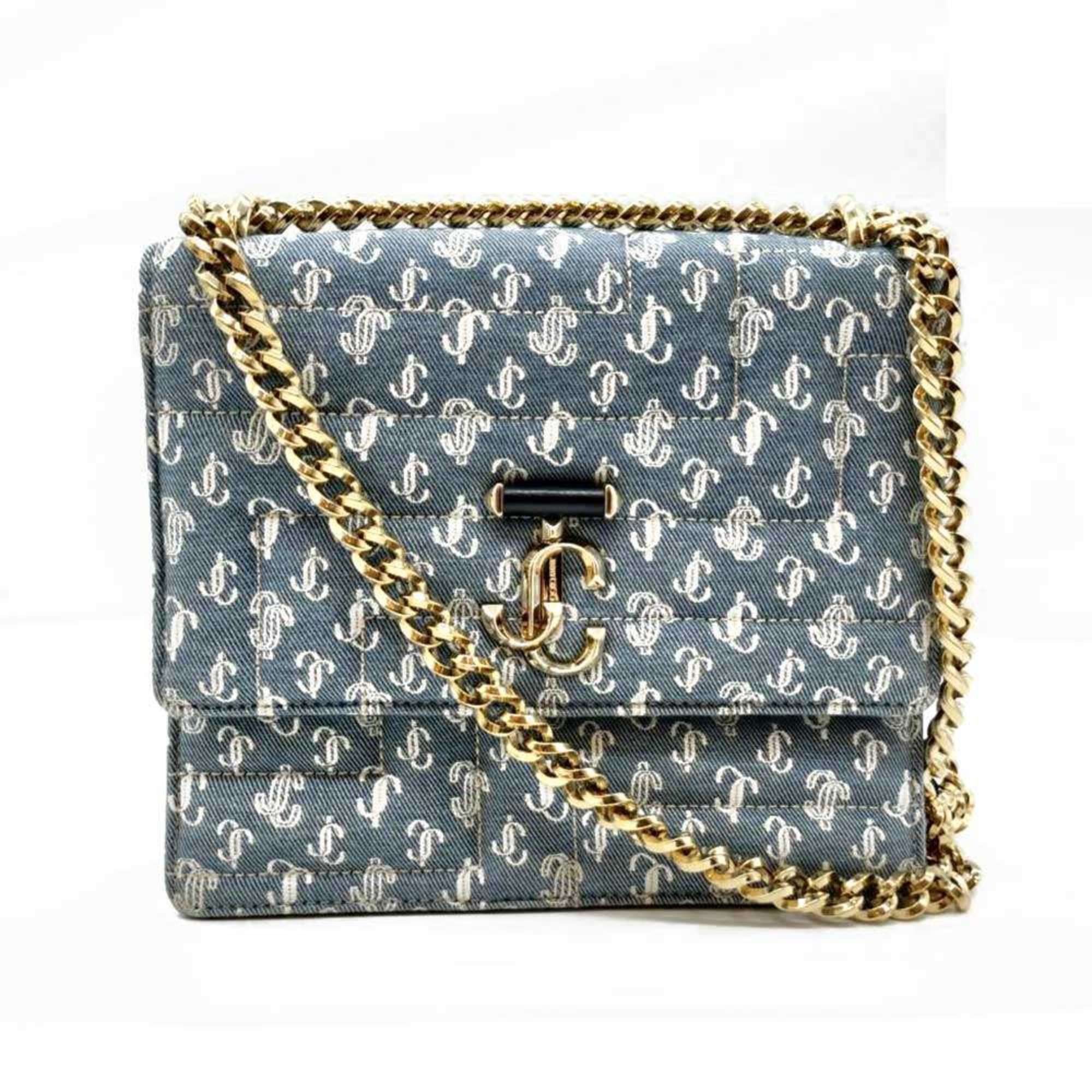 Jimmy Choo Blue Denim Shoulder Bag (Pre-Owned)