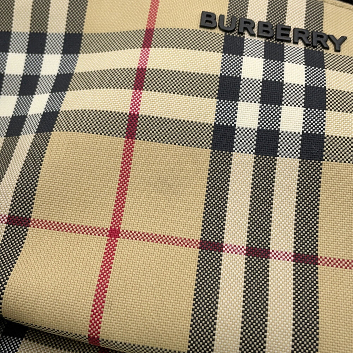 Burberry Beige Canvas Backpack (Pre-Owned)
