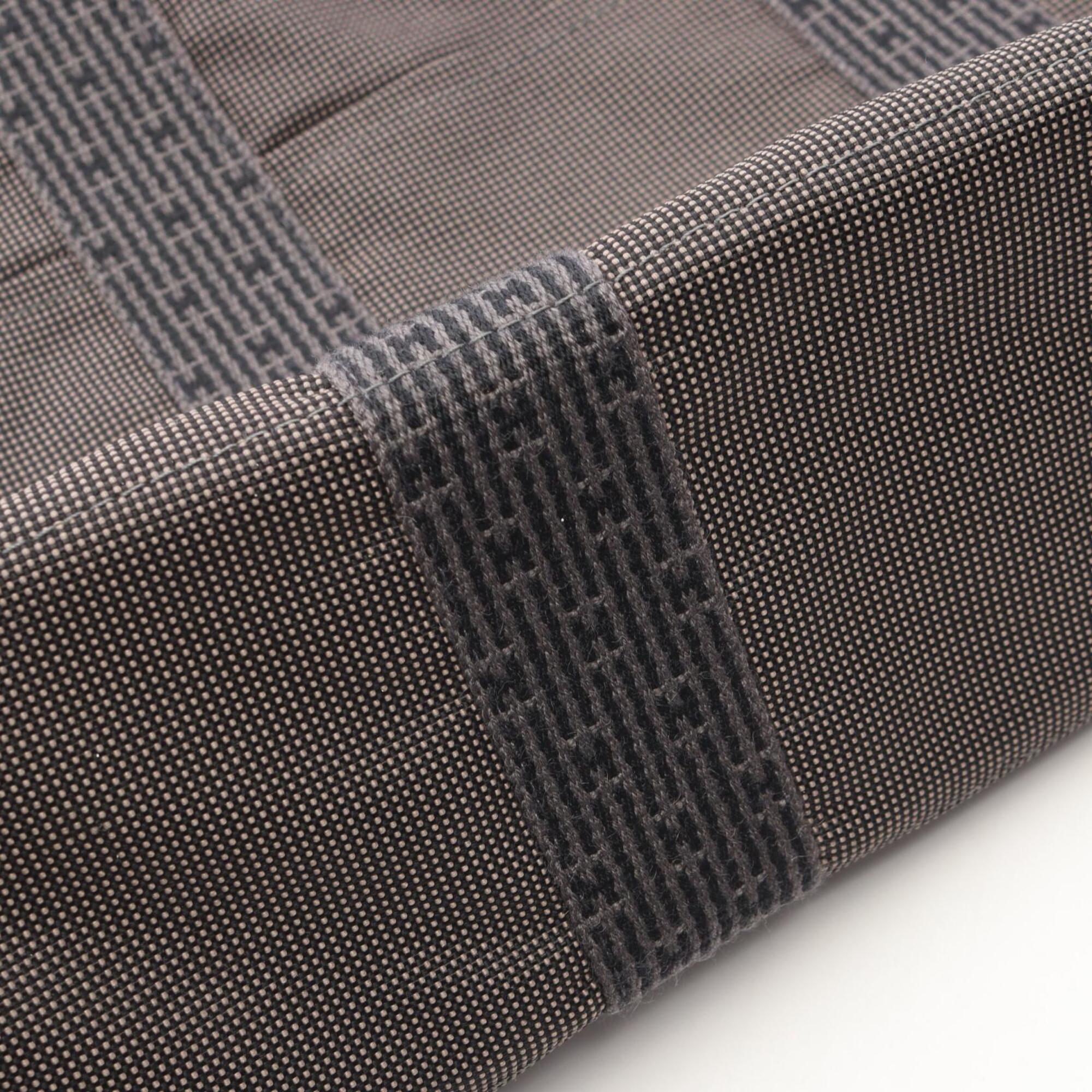 Hermes Gray Nylon Canvas Handbag Tote Bag (Pre-Owned)