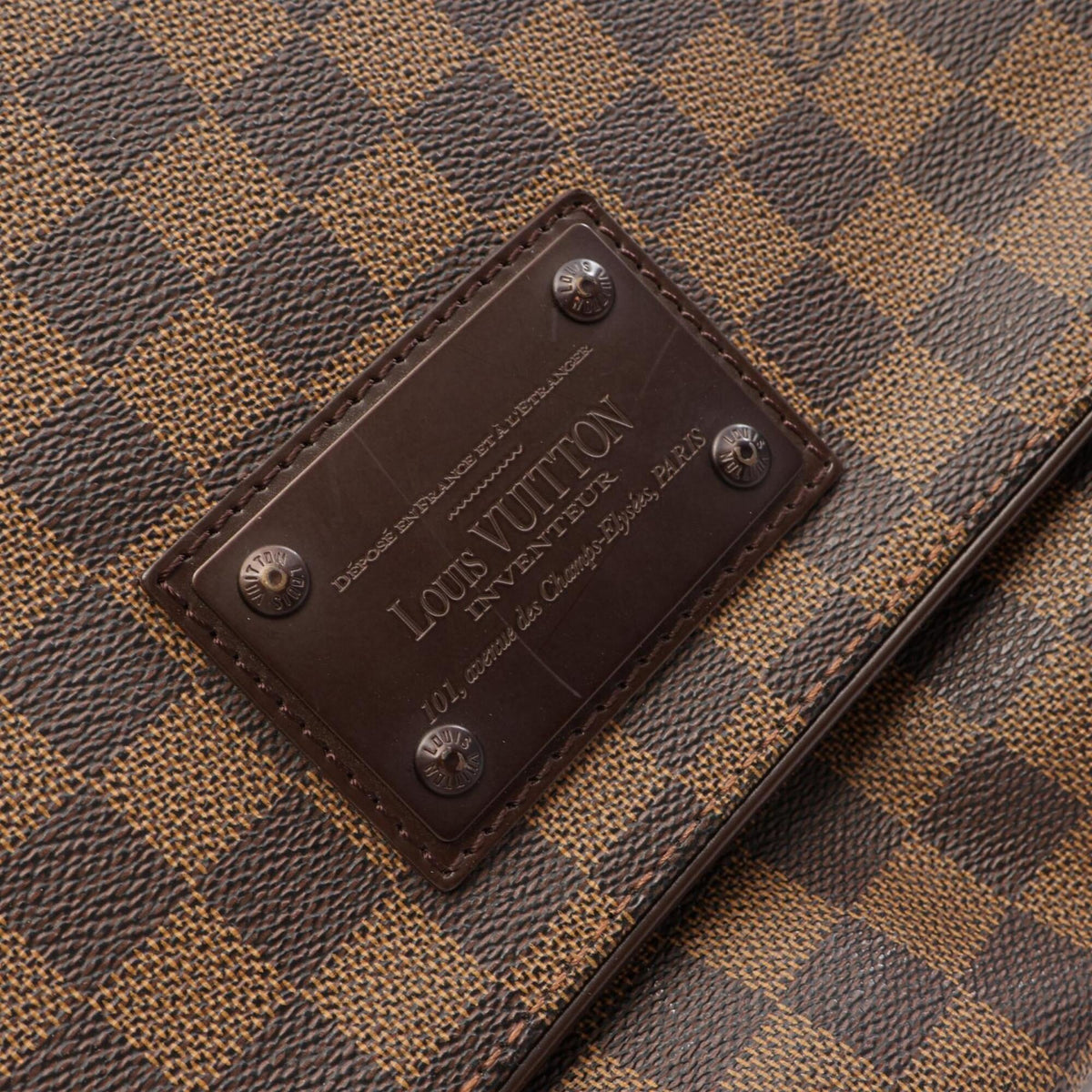 Louis Vuitton Brown Coated Canvas Leather Shoulder Bag (Pre-Owned)