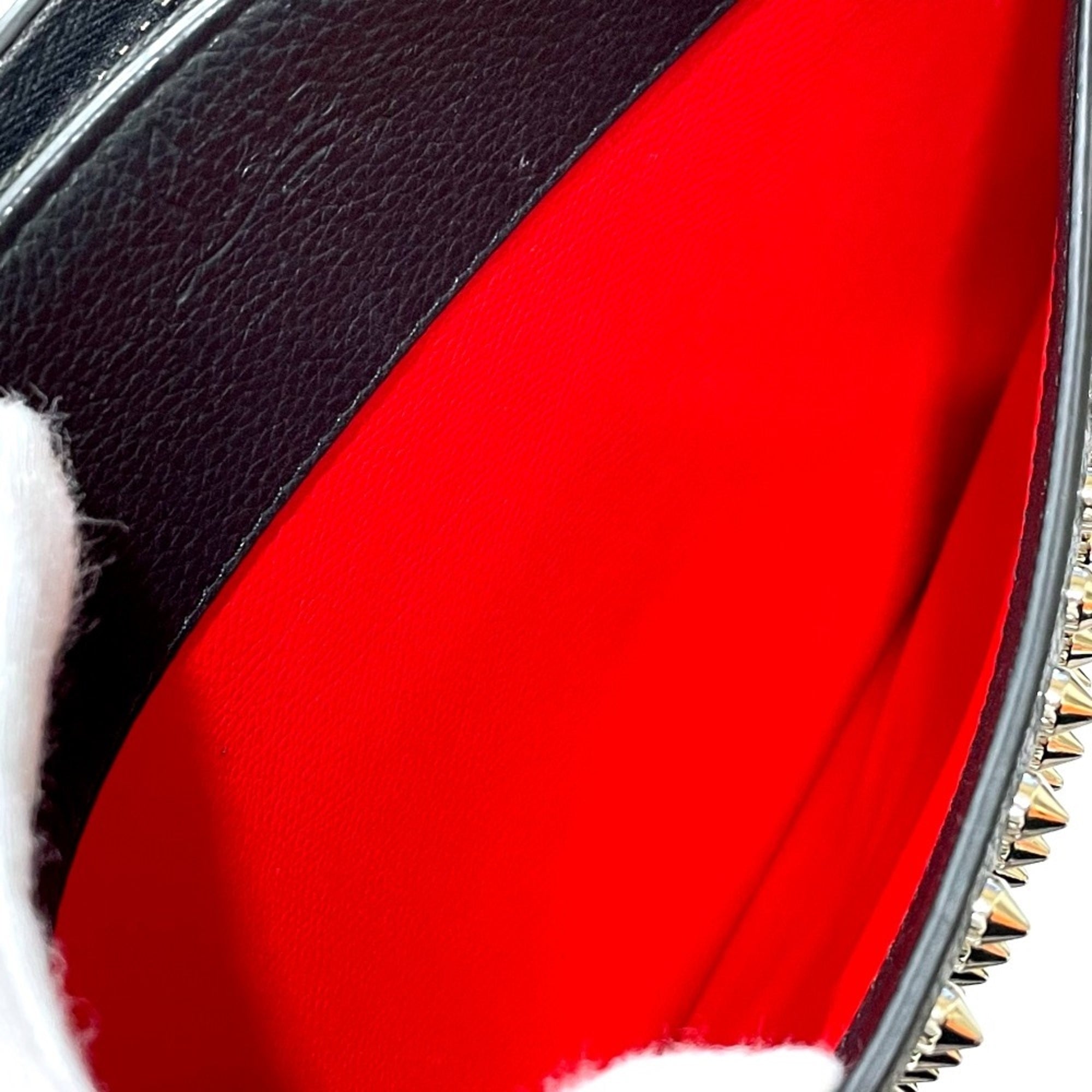 Christian Louboutin Black Leather Clutch Bag (Pre-Owned)