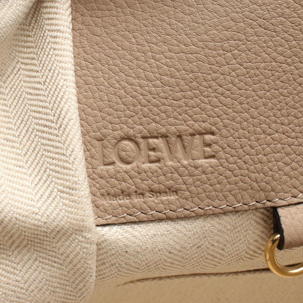 Loewe Beige Brown Leather Handbag (Pre-Owned)