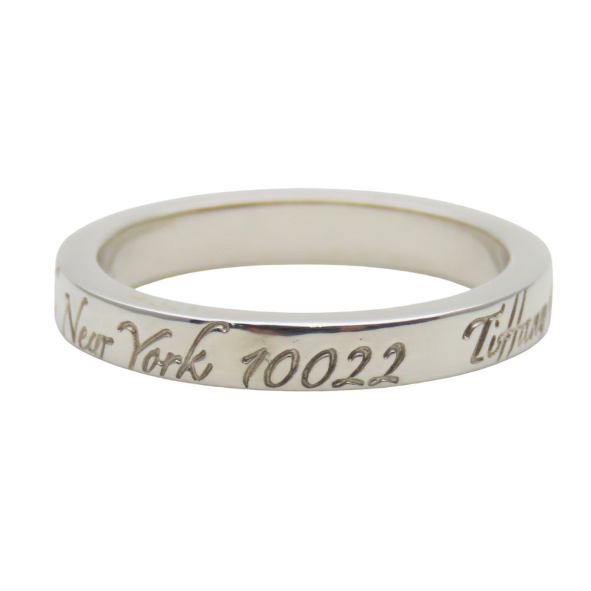 Tiffany Silver Silver 925 Band Ring (Pre-Owned)