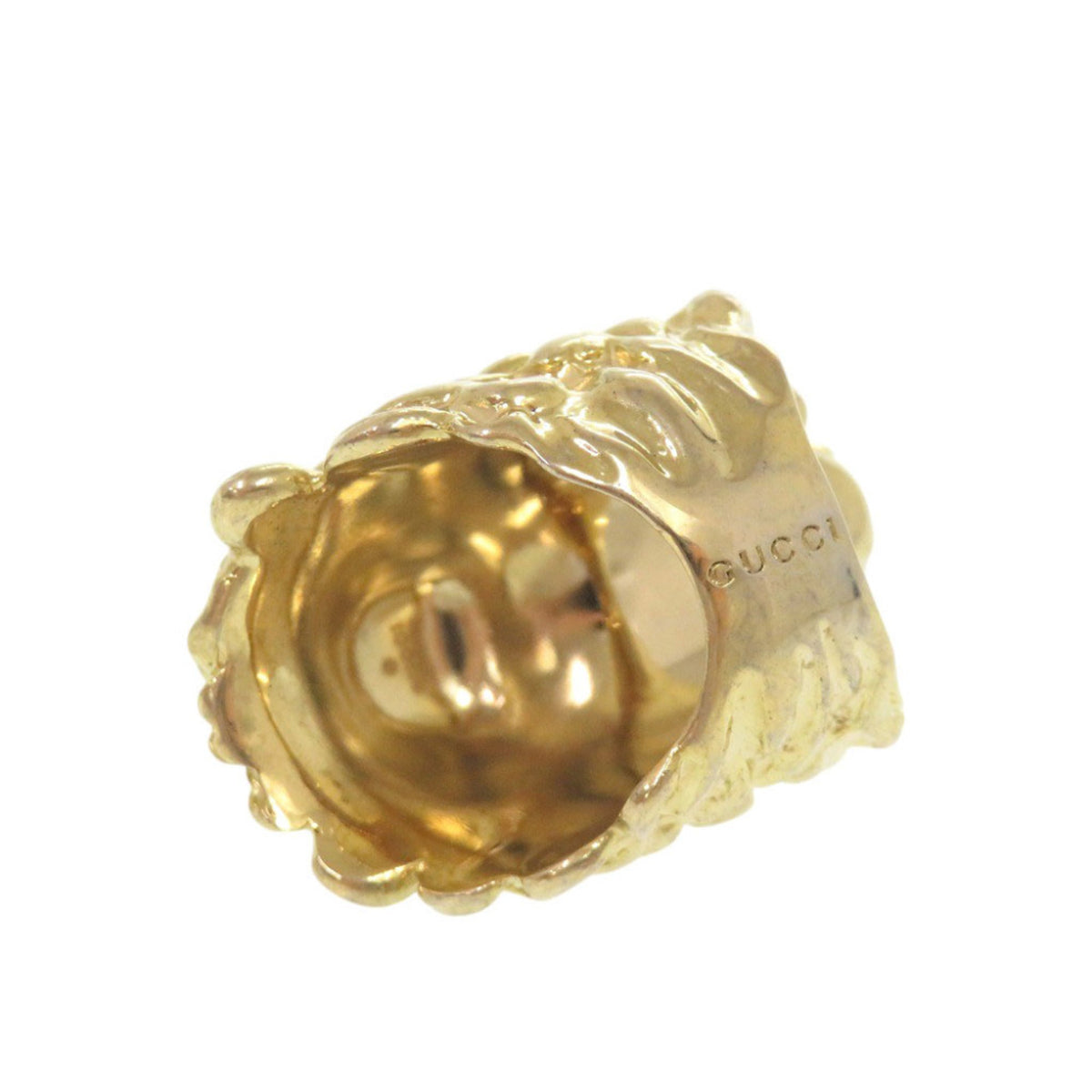 Gucci Gold Metal Band Ring (Pre-Owned)