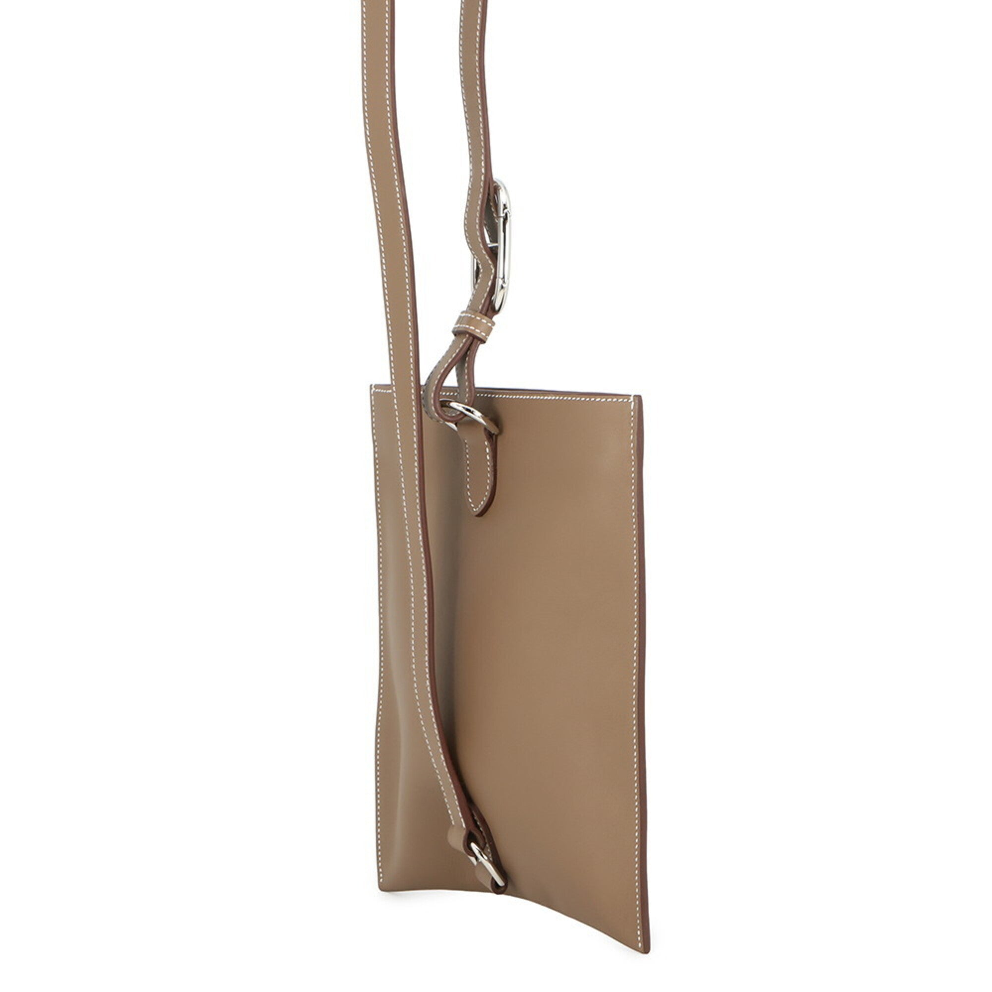 Hermes Etoupe Gray Swift Leather Handbag Sling Bag (Pre-Owned)