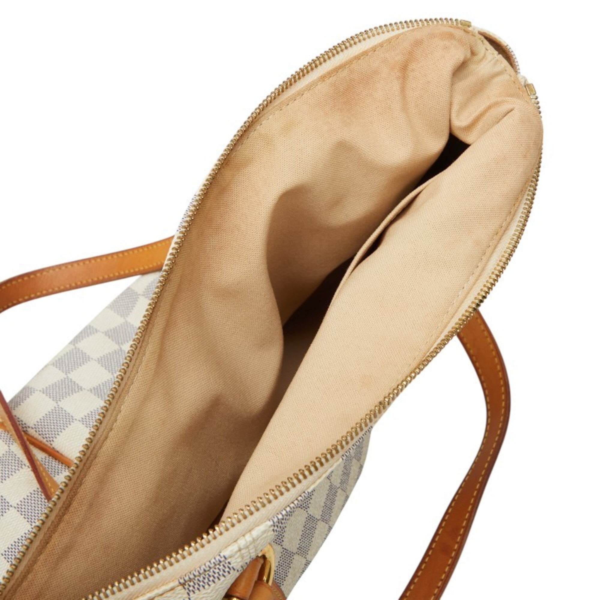 Louis Vuitton Damier Azur White Pvc Leather Tote Bag (Pre-Owned)