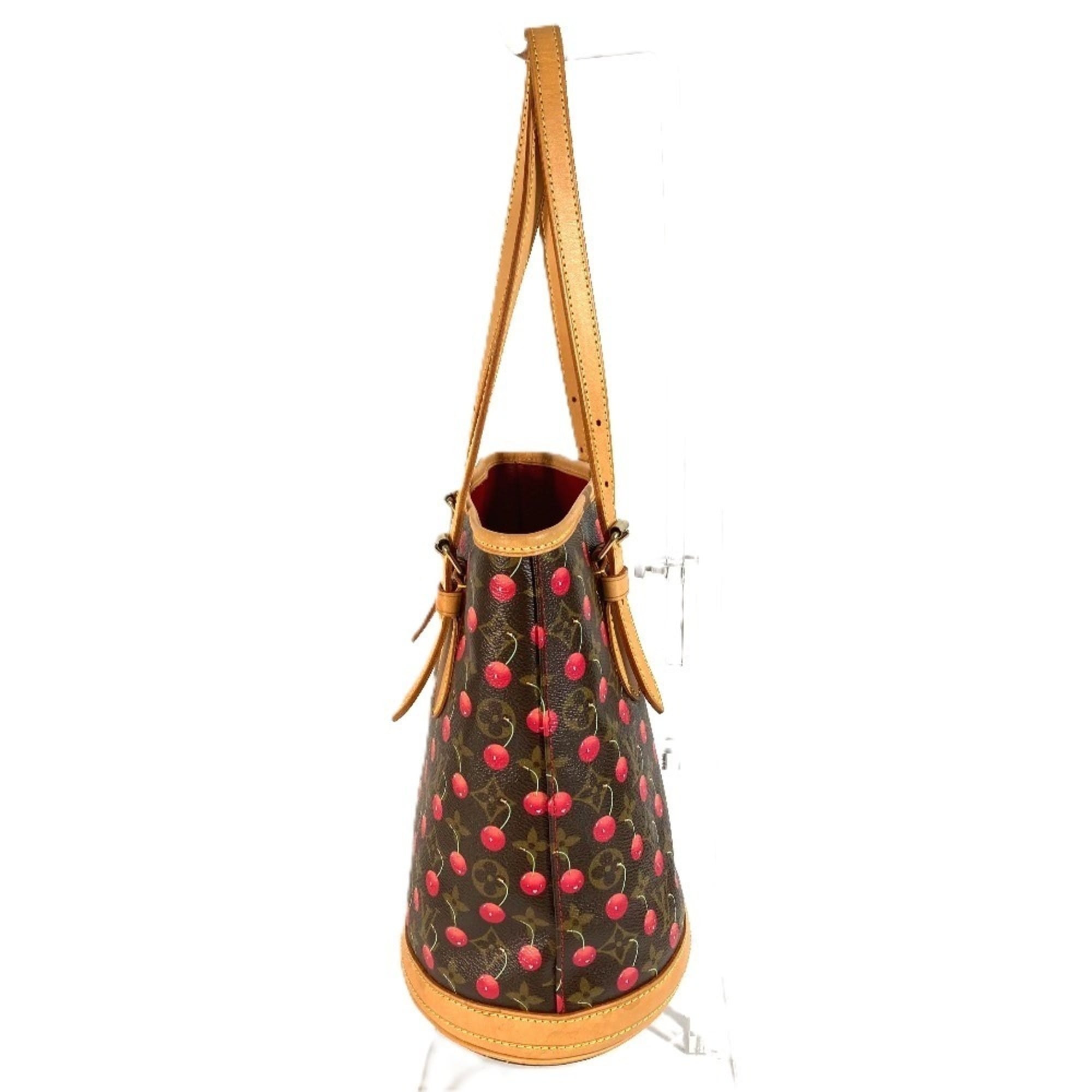 Louis Vuitton Monogram Cherry Brown Monogram Cherry Red Color Shoulder Bag Tote Bag (Pre-Owned)