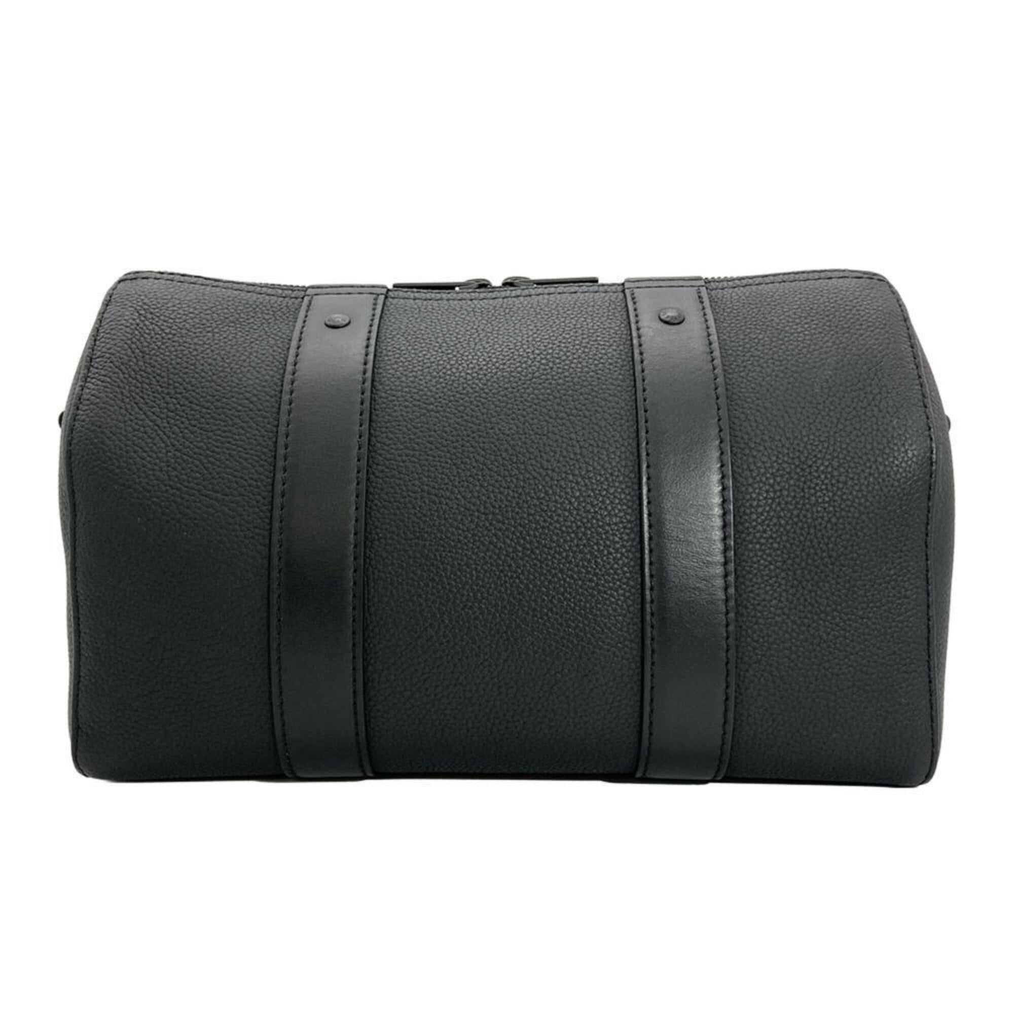 Louis Vuitton Black Leather Shoulder Bag (Pre-Owned)