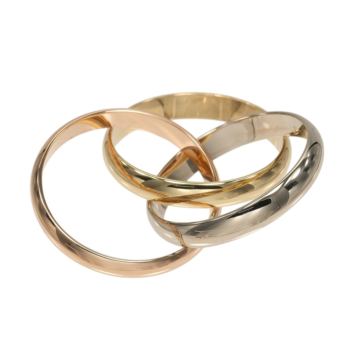 Cartier Trinity Yellow Gold (18K) Pink Gold (18K) White Gold (18K) Band Ring (Pre-Owned)