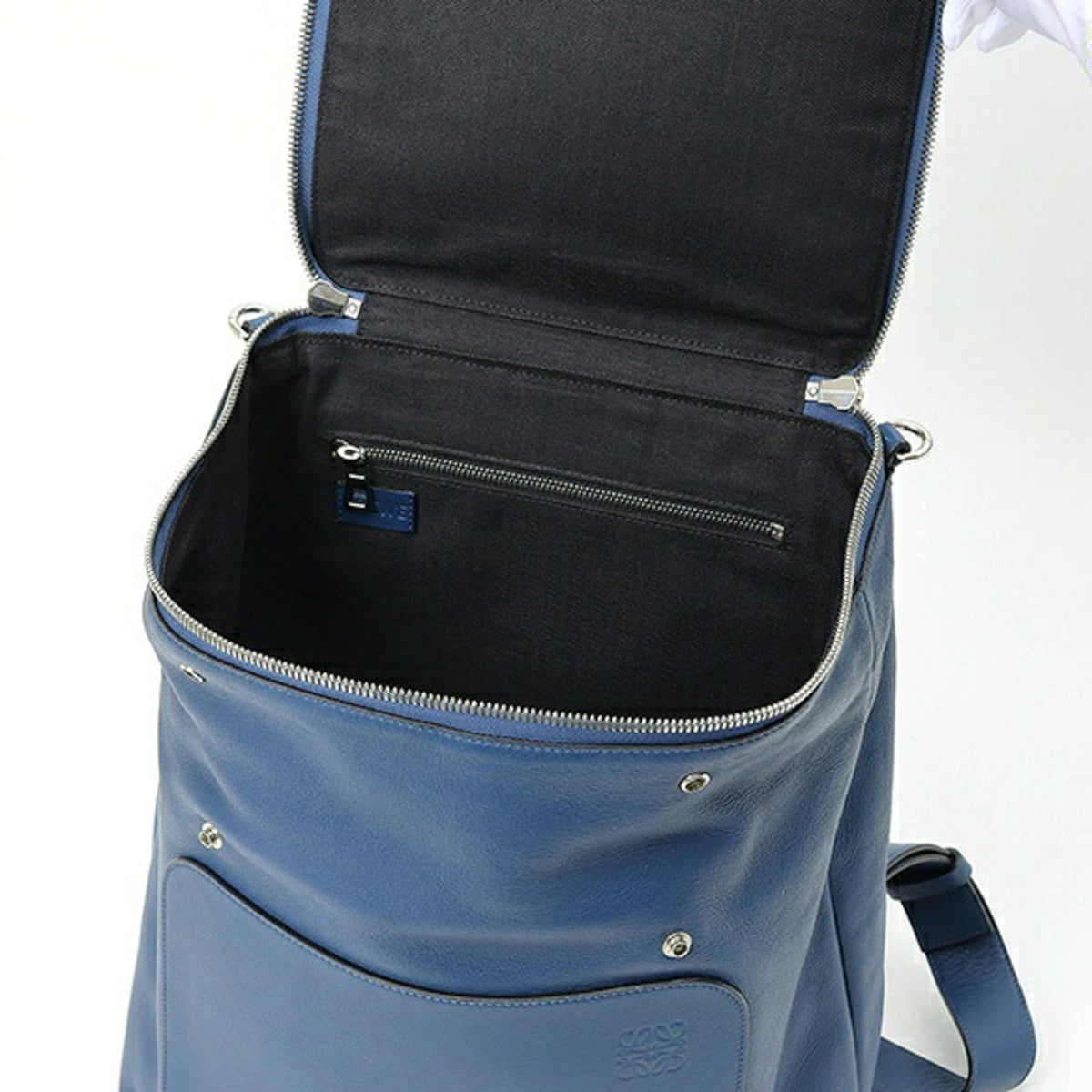 Loewe Blue Leather Backpack (Pre-Owned)