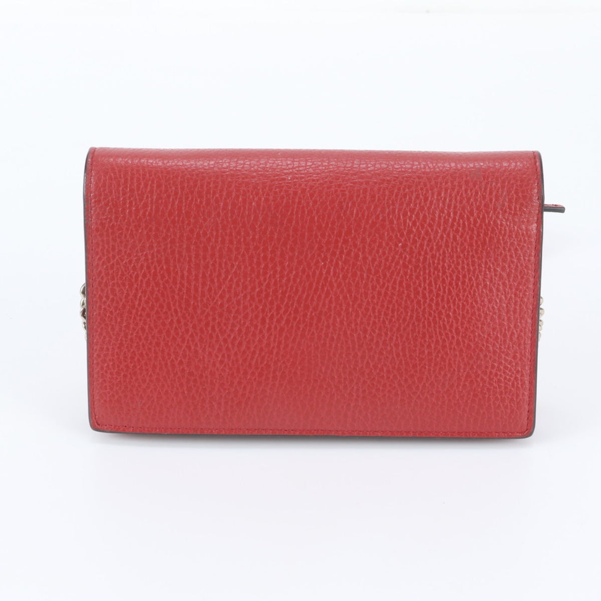 Gucci Red Color Leather Clutch Bag Shoulder Bag (Pre-Owned)