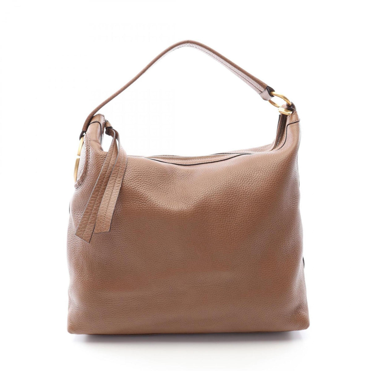 Gucci Brown Leather Handbag Shoulder Bag (Pre-Owned)