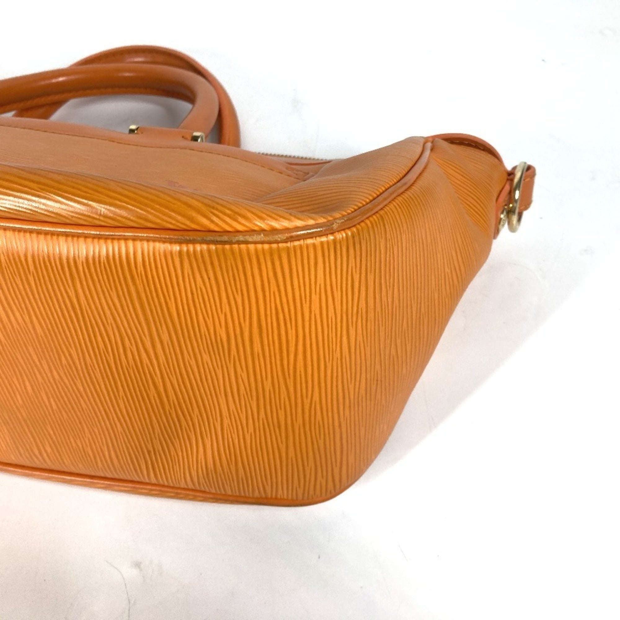 Louis Vuitton Orange Epi Leather Handbag Tote Bag (Pre-Owned)