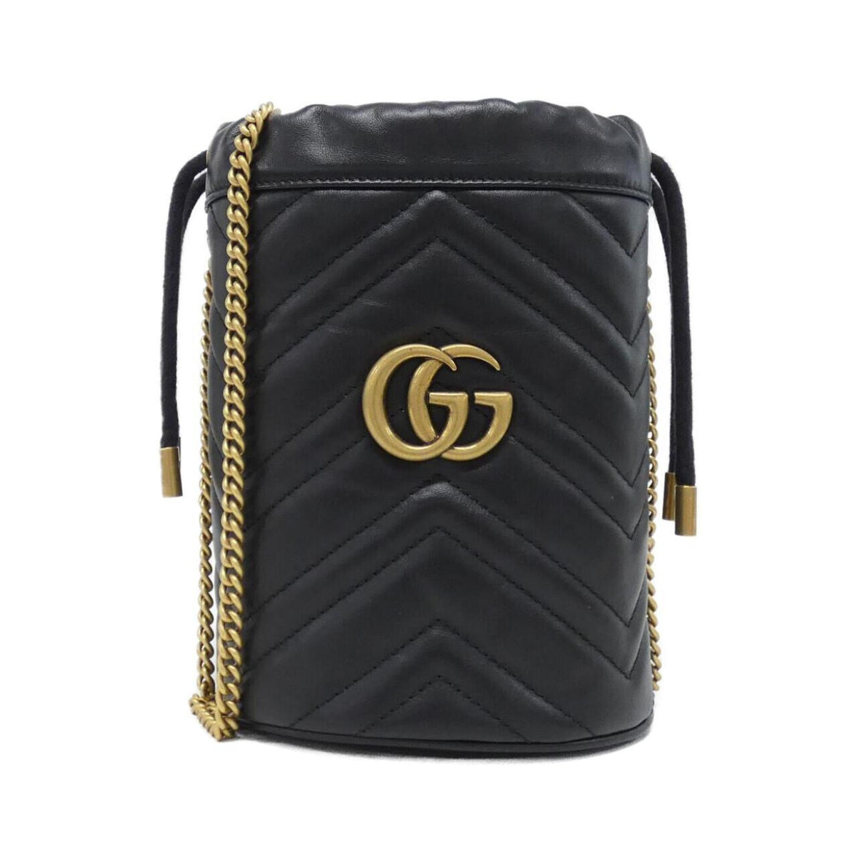 Gucci Black Quilting Leather Shoulder Bag (Pre-Owned)