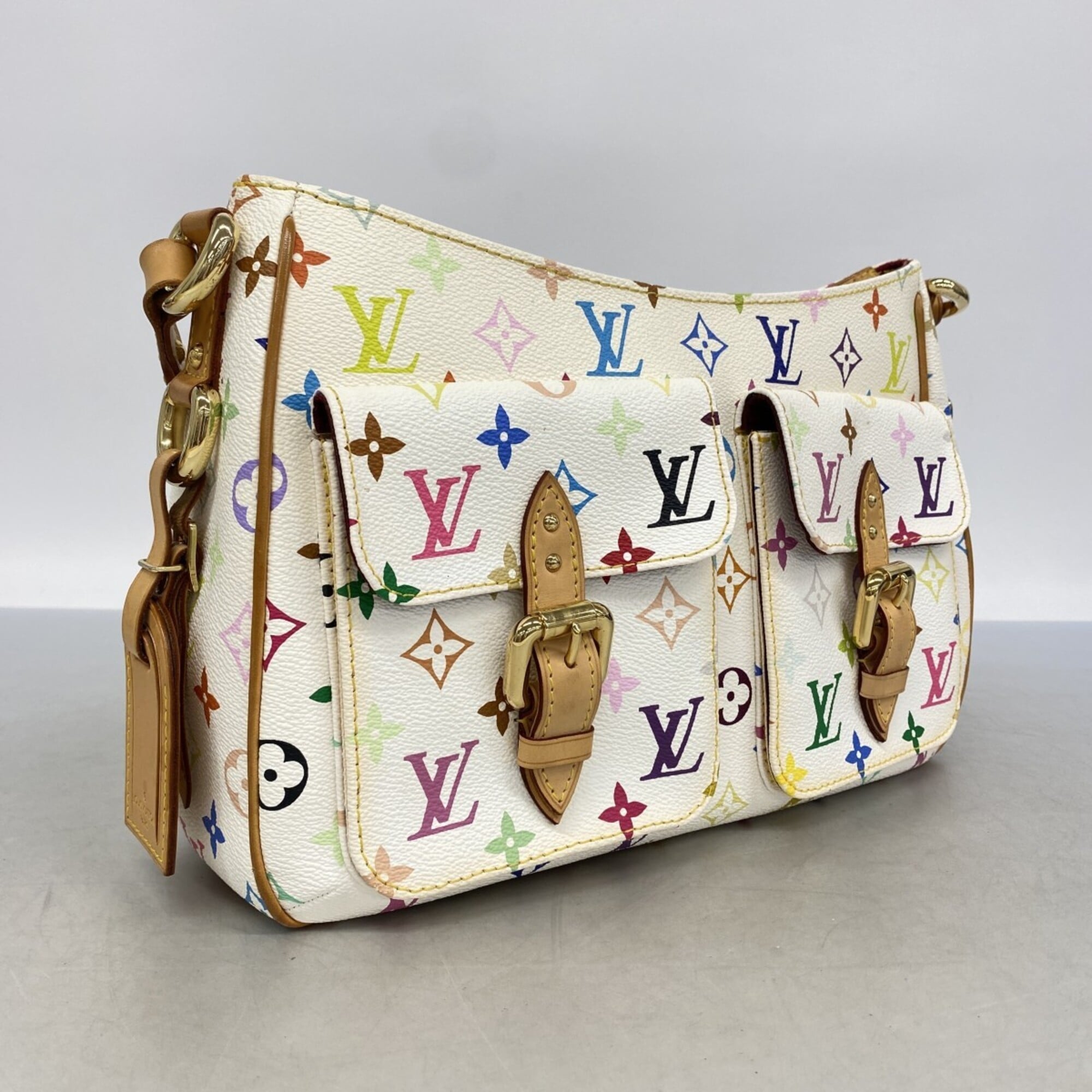 Louis Vuitton White Shoulder Bag (Pre-Owned)