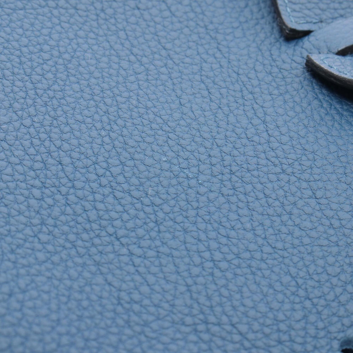 Hermes Blue Deep Blue Taurillon Clemence Leather Handbag Shoulder Bag (Pre-Owned)