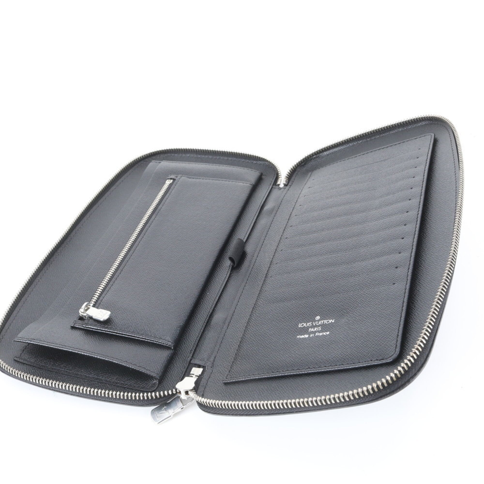 Louis Vuitton Ardoise Leather Long Wallet (Bi-Fold) (Pre-Owned)